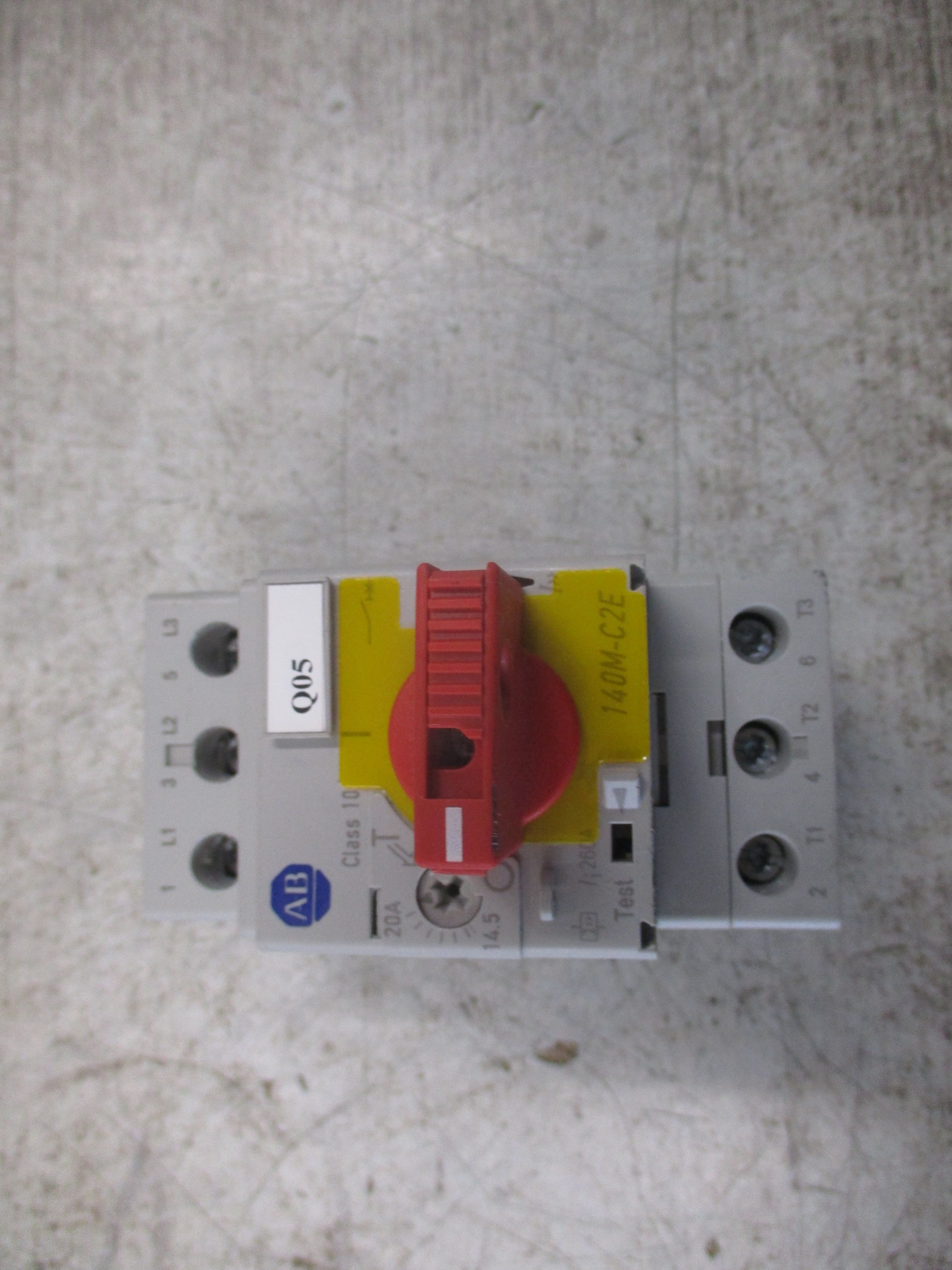 Allen-Bradley Manual Motor Protector 140M-C2E-C20 Ser. C Trip: 14.5-20A Used