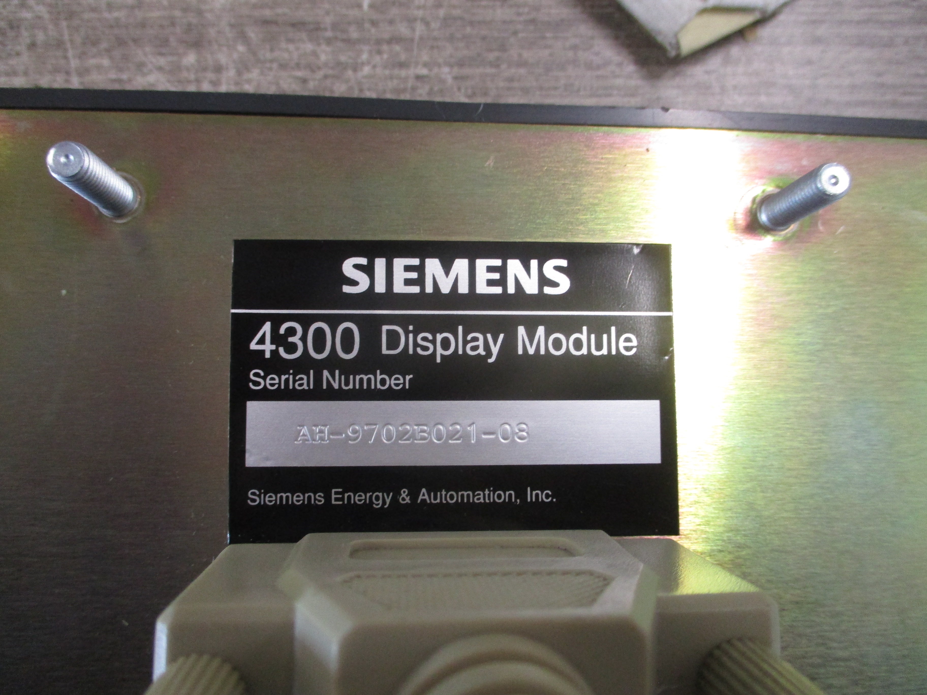 Siemens 4300 Power Meter & Display DC-120 4300 Display Module W/Cable Used