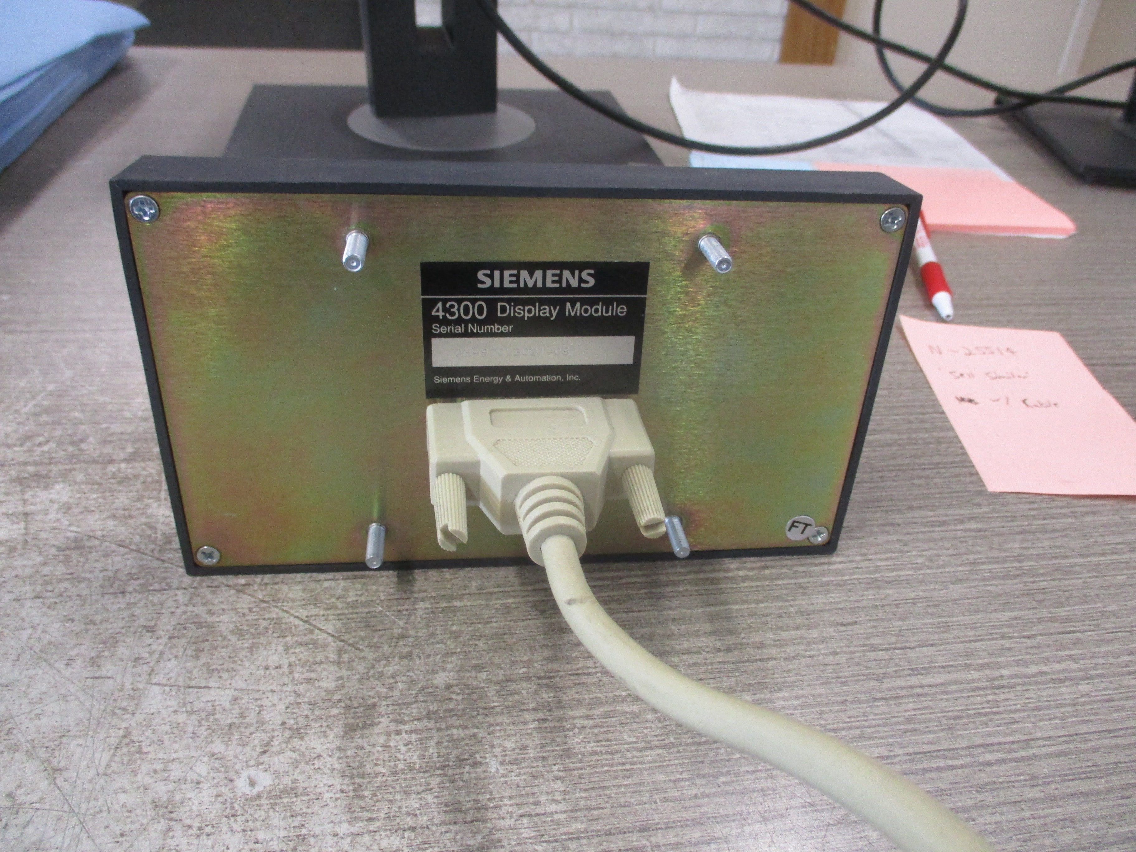 Siemens 4300 Power Meter & Display DC-120 4300 Display Module W/Cable Used