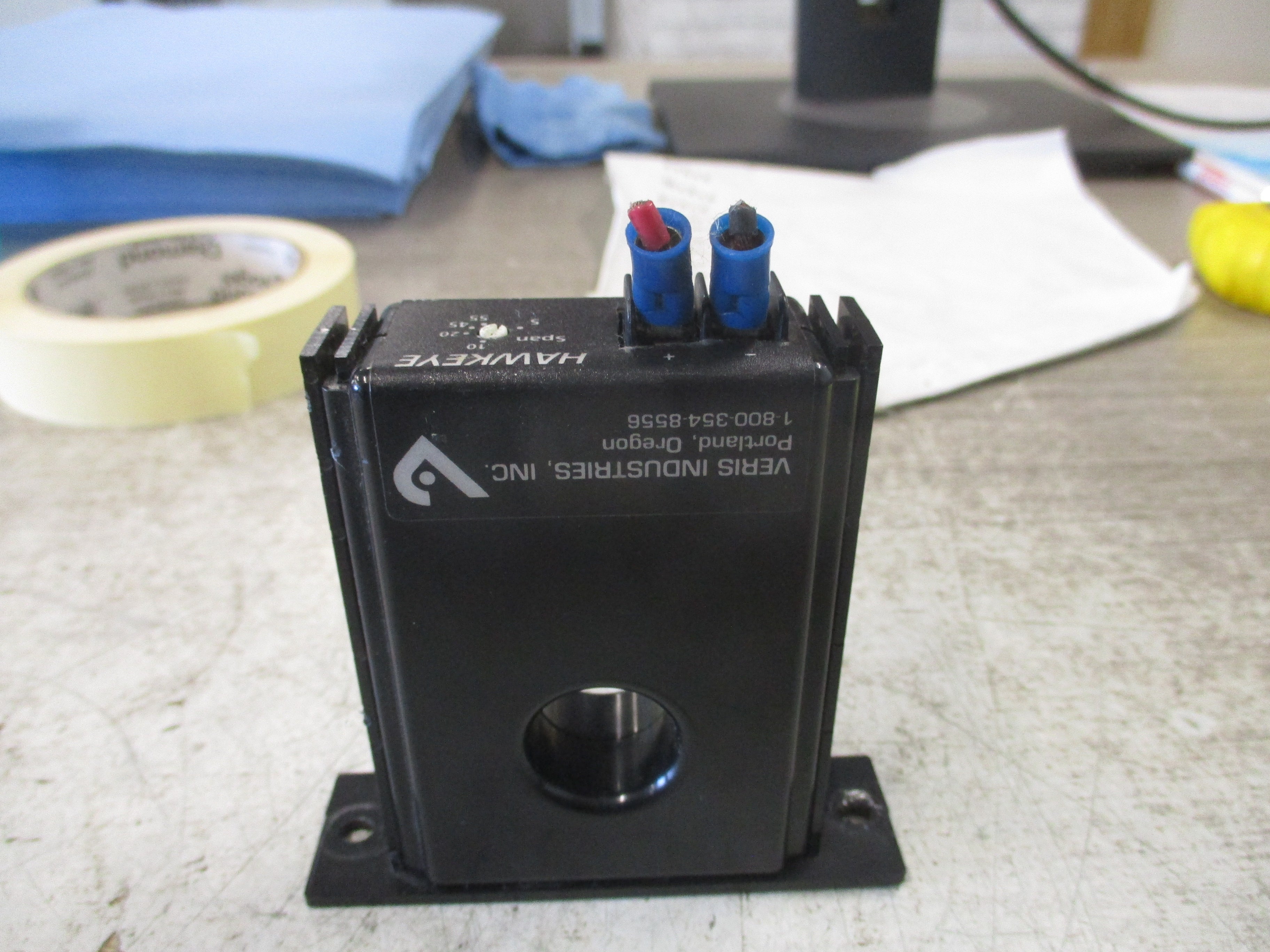Veris Hawkeye 721 Loop-Powered Analog Current Sensor H721 Span: 5-55A Used