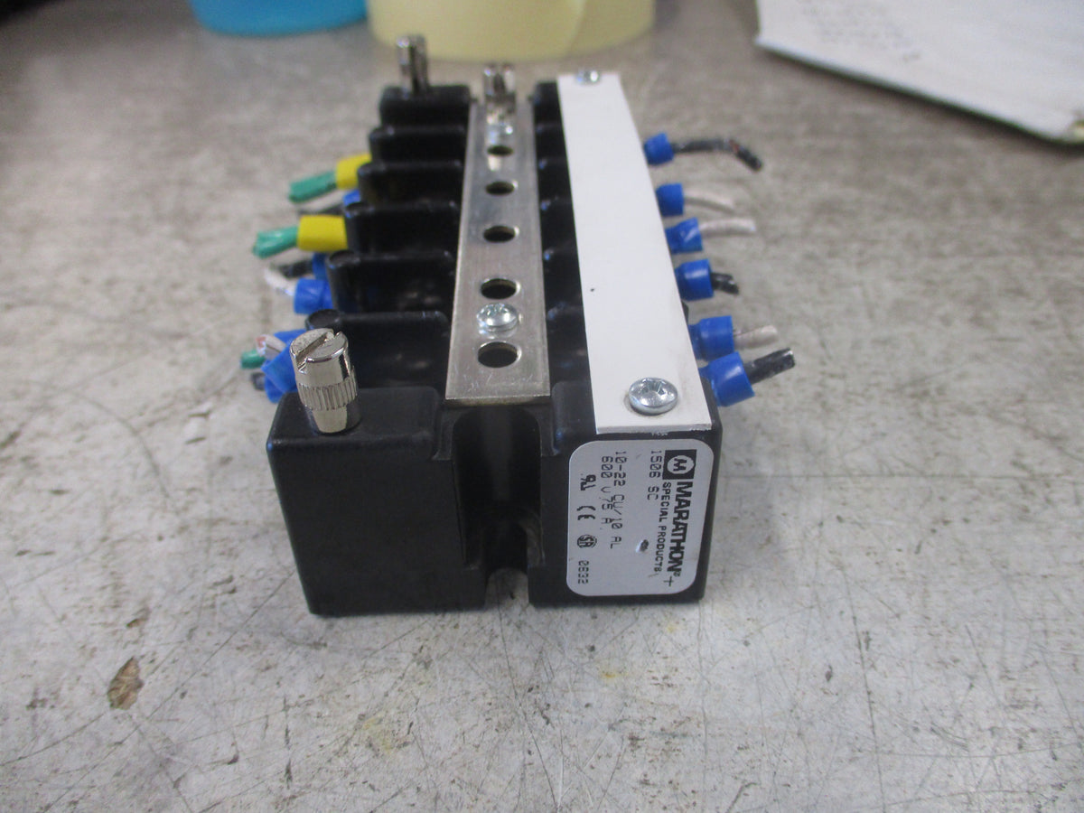 Marathon Terminal Block 1506 SC 75A 600V Used
