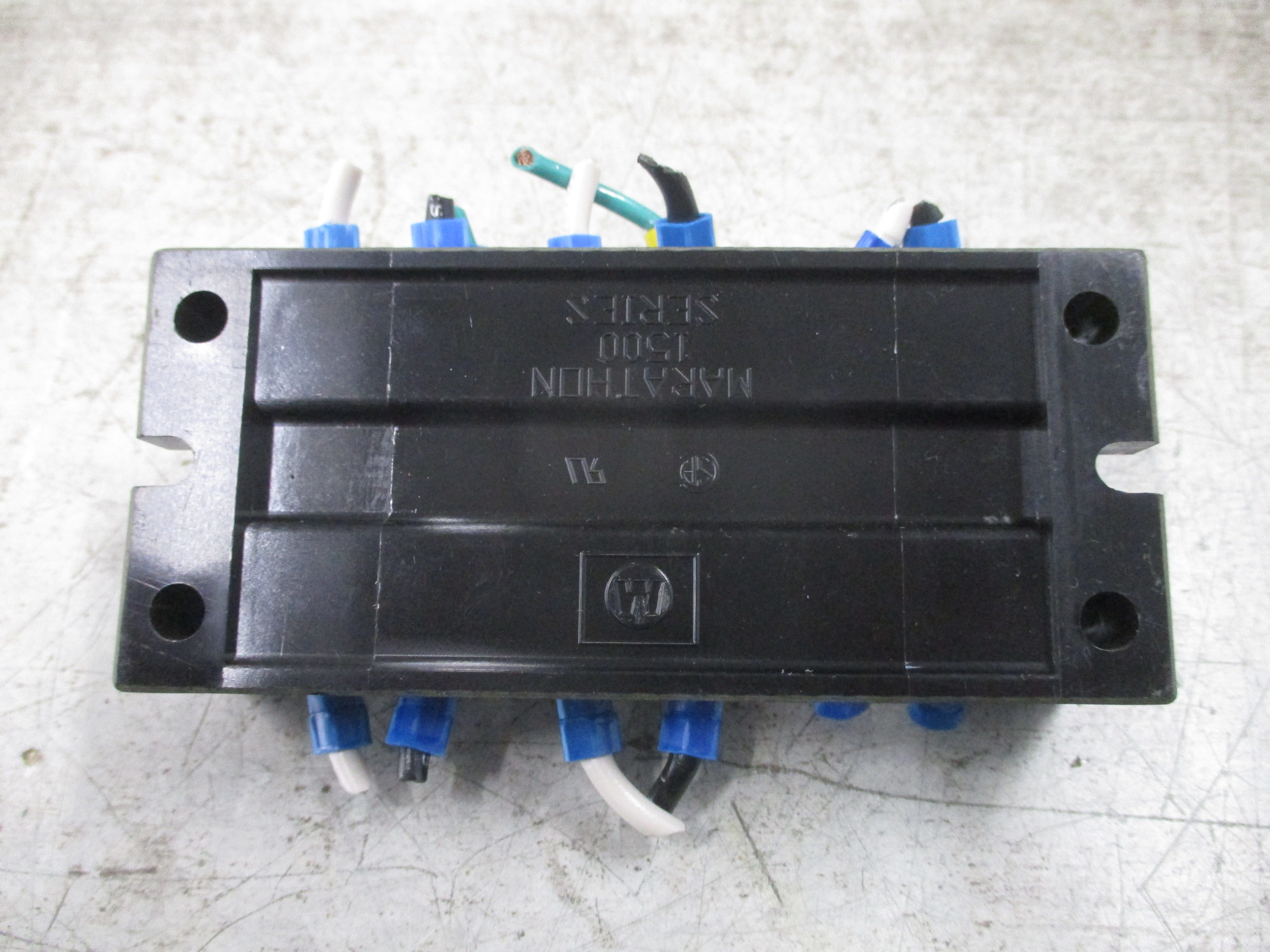 Marathon Terminal Block 1506 SC 75A 600V *No Terminal Cover* Used