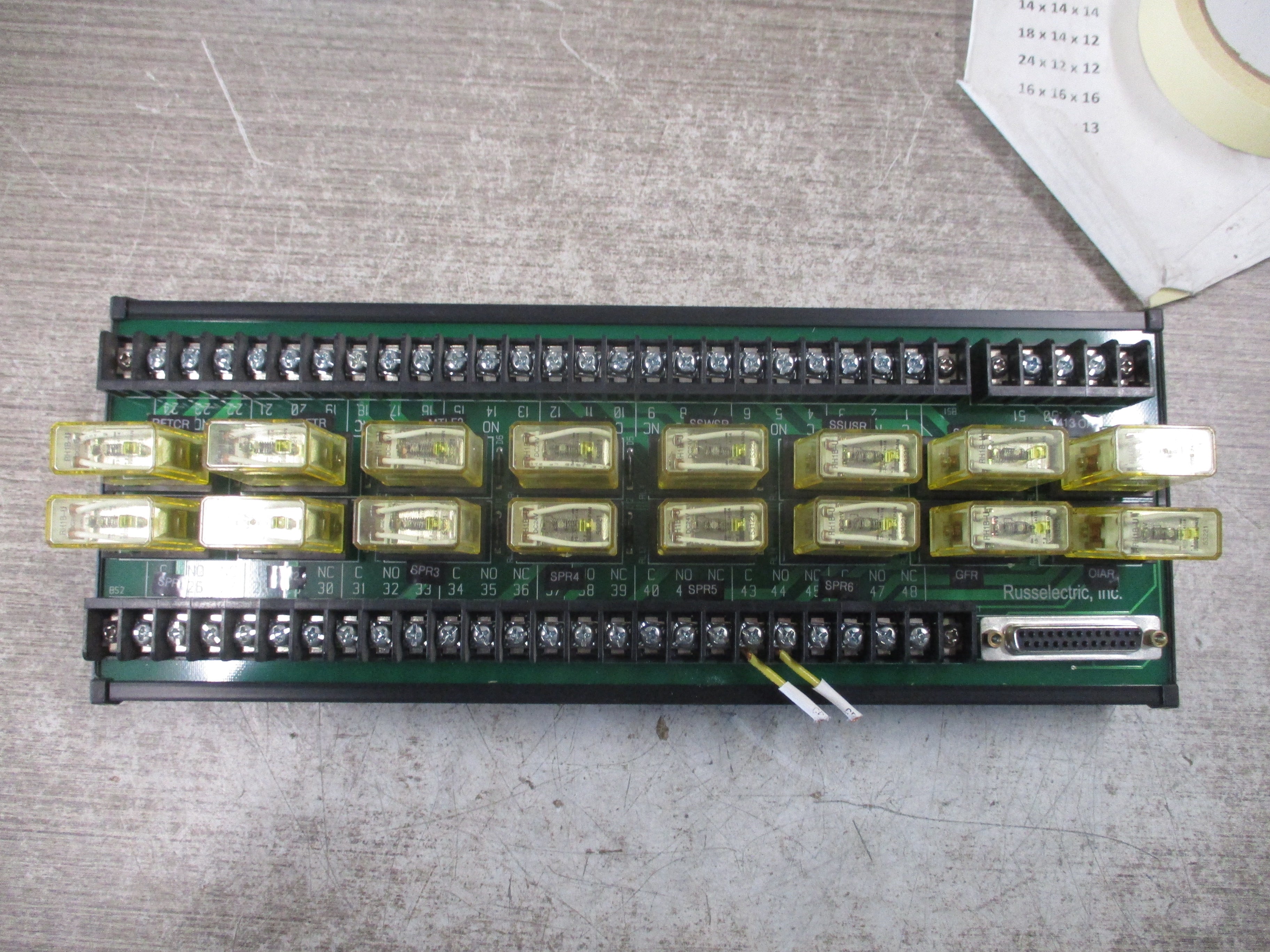 Russelectric Relay Board 02018A Used