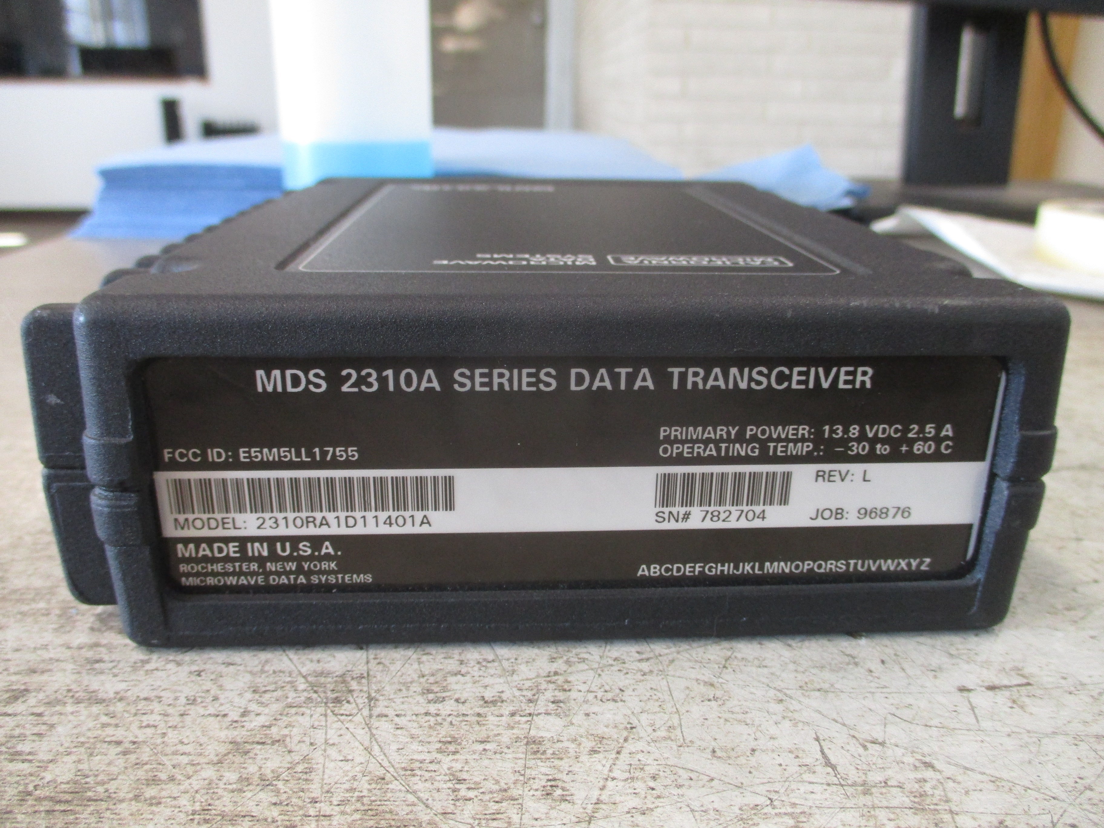 Microwave Data Systems 2310A Series Data Transceiver 2310RA1D11401A Rev. L