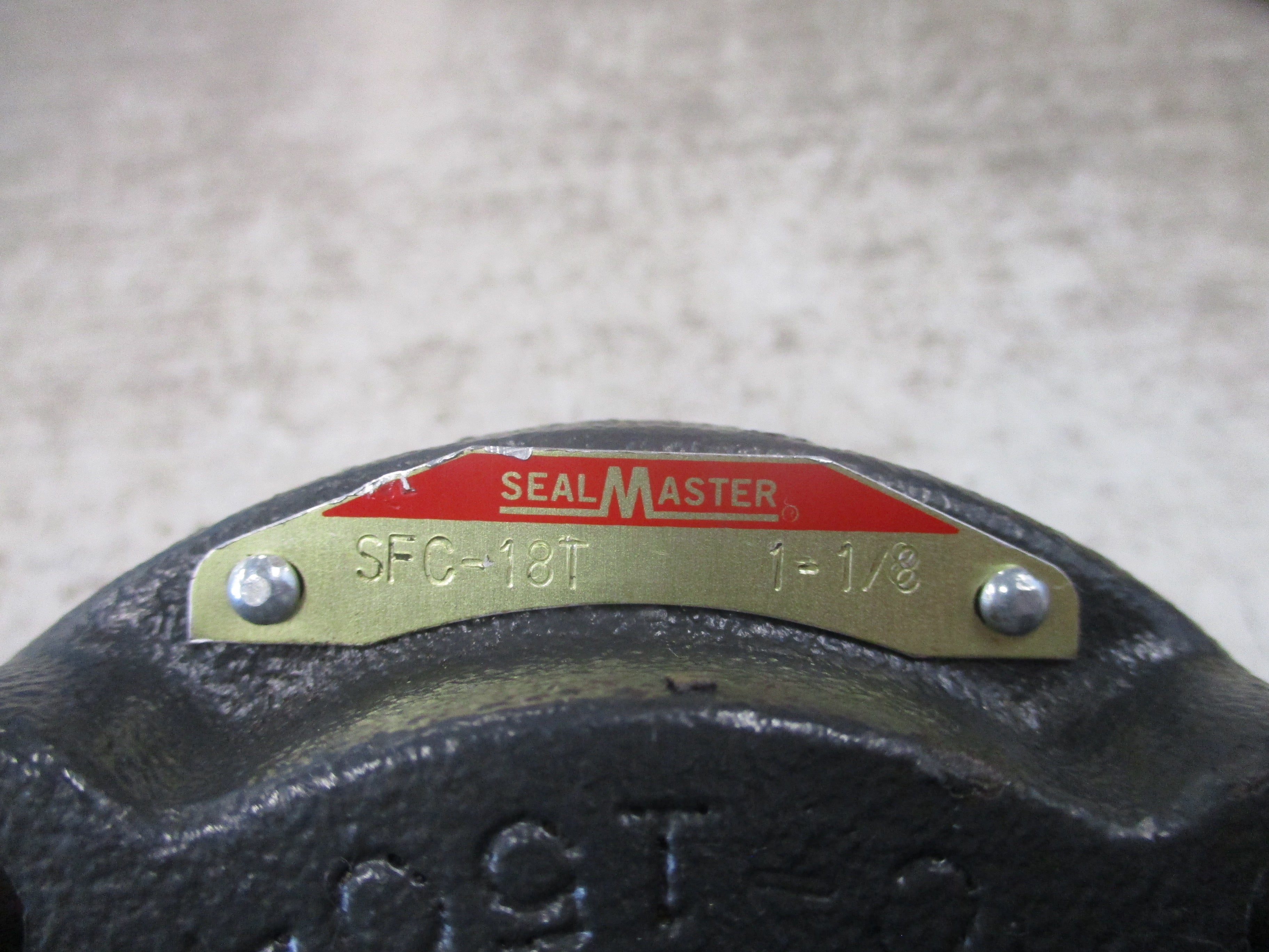 SealMaster Flange Bearing SFC-18T 1-1/8" Bore Used