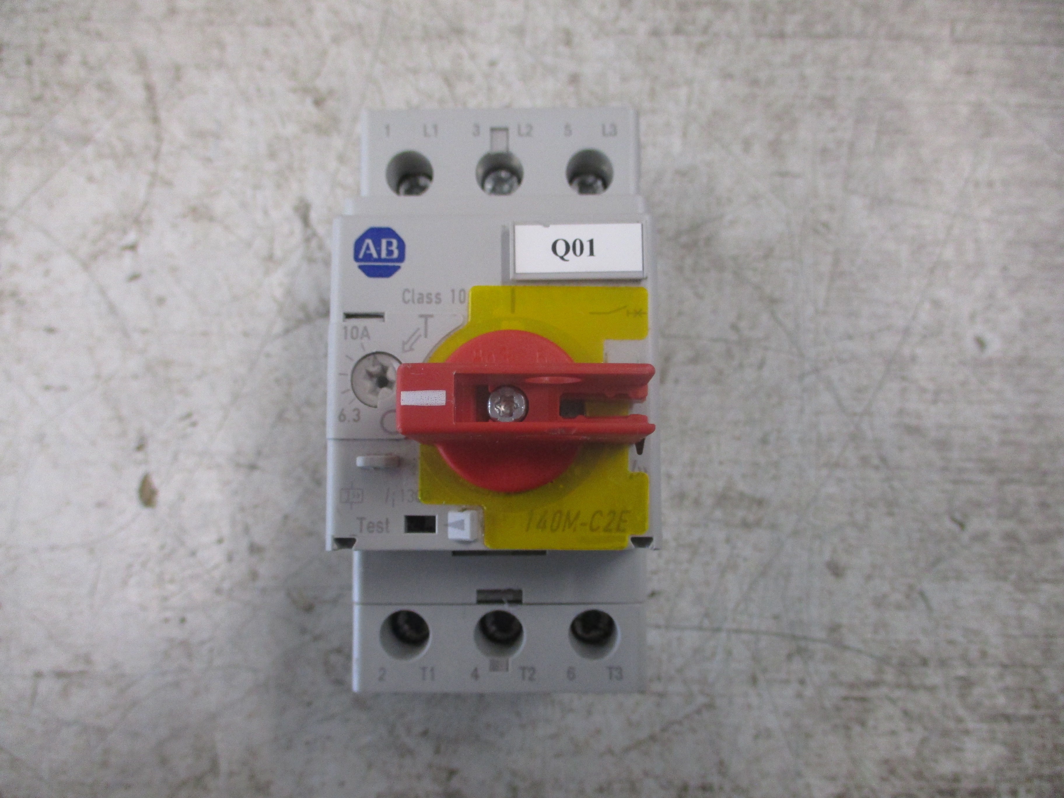 Allen-Bradley Manual Motor Protector 140M-C2E-C10 Trip : 6.3-10A *No Lockout*