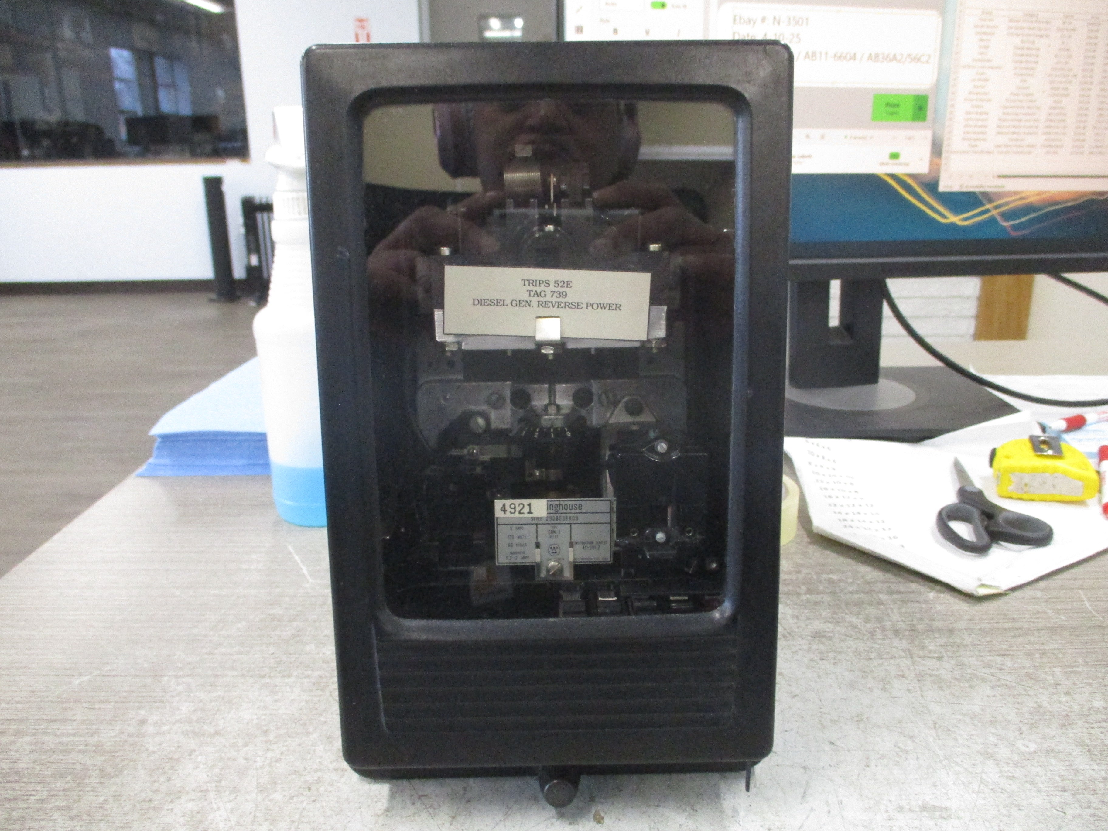 Westinghouse Type CRN-1 Relay 290B038A09 120V 5A 60Hz Used