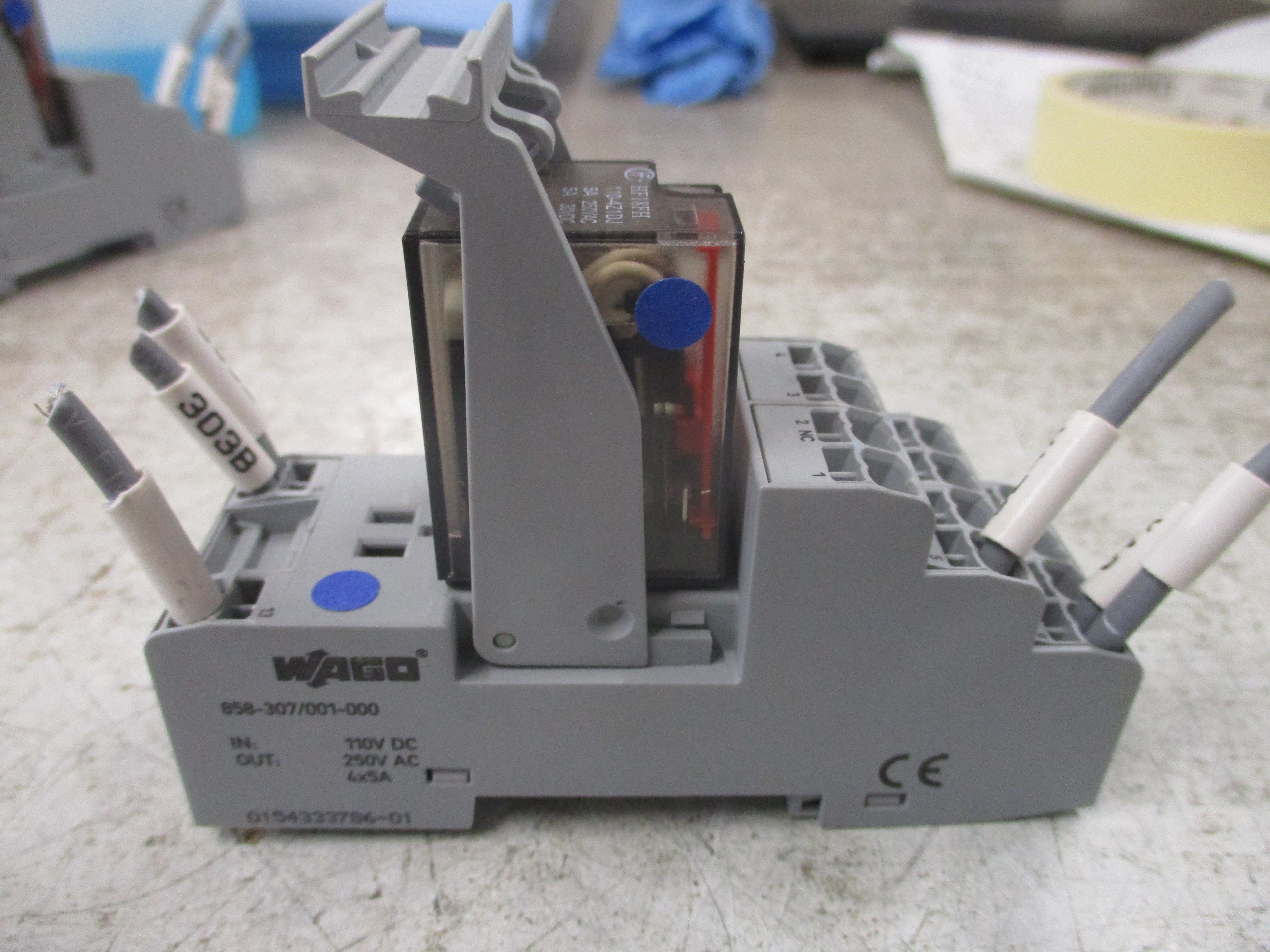 Hongfa Relay HF18FH-110-4Z1DJ 110VDC Coil W/Base Used