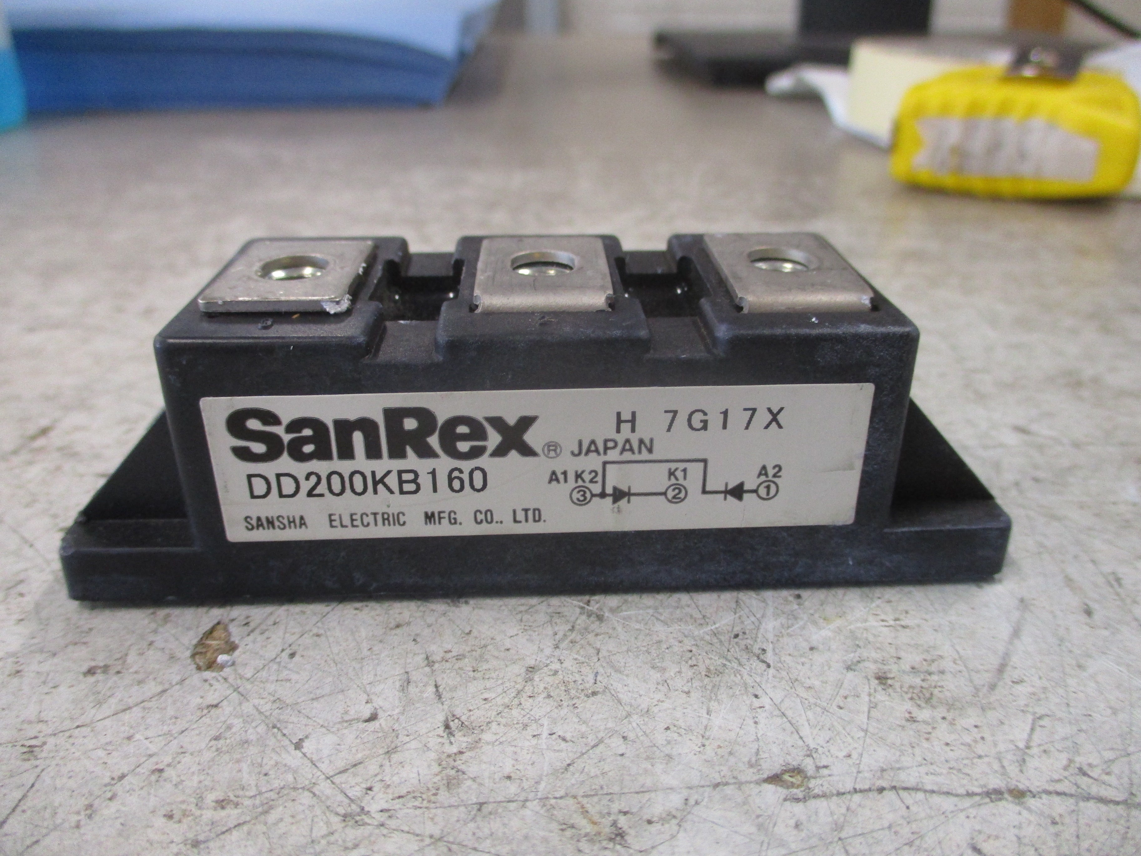 Sansha SanRex Diode Module DD200KB160 Used