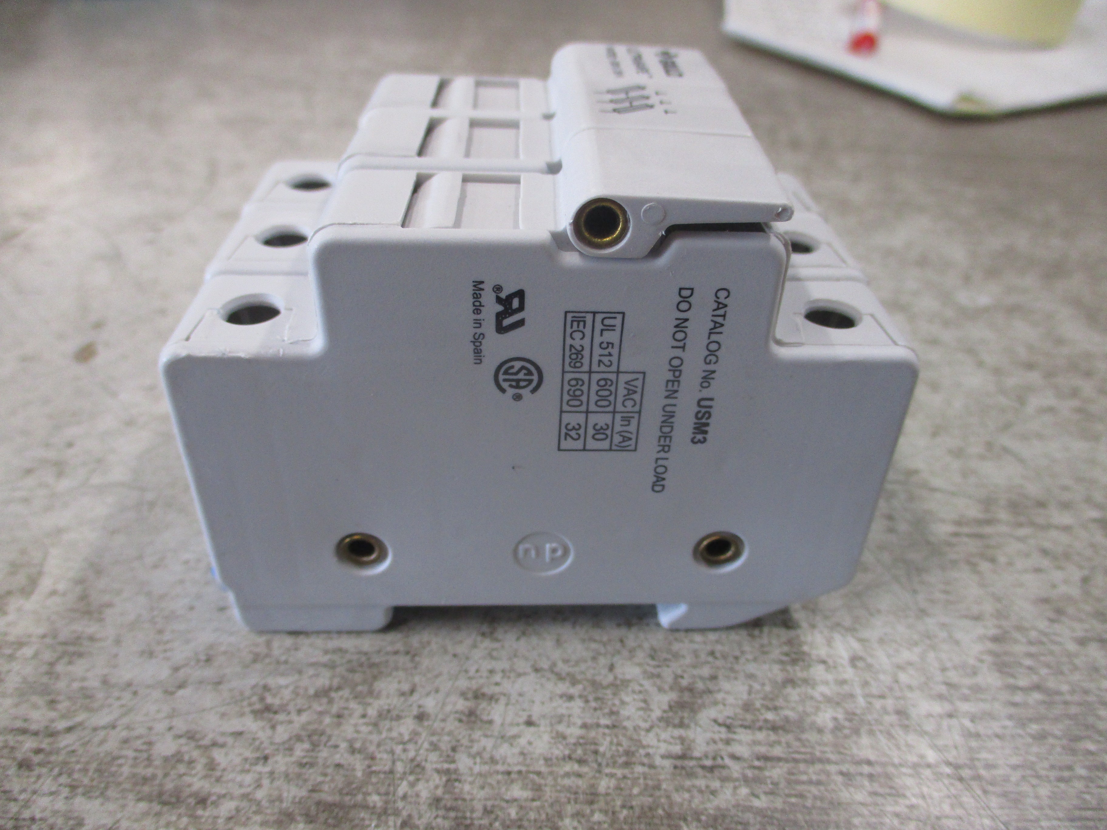 Gould Ultrasafe Fuseholder USM3 30A 600V 3P Used