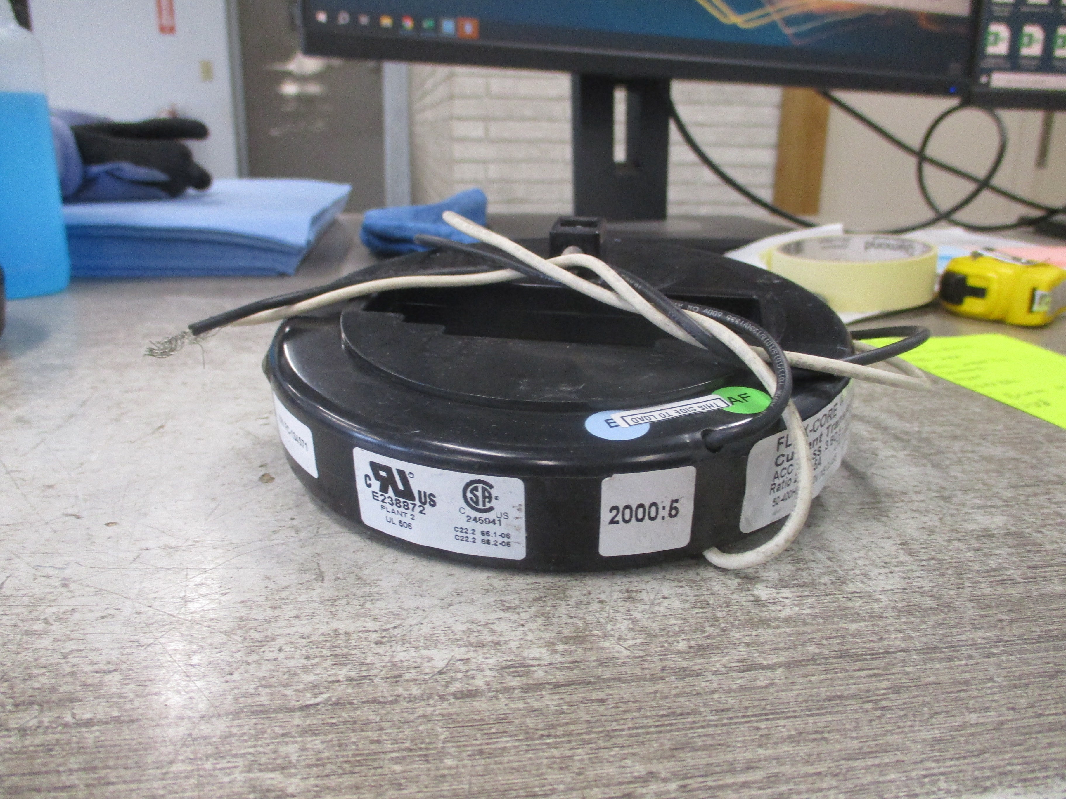 Flex-Core Current Transformer 19RL-202 Ratio 2000:5A 50-400Hz 600V 10KV BIL