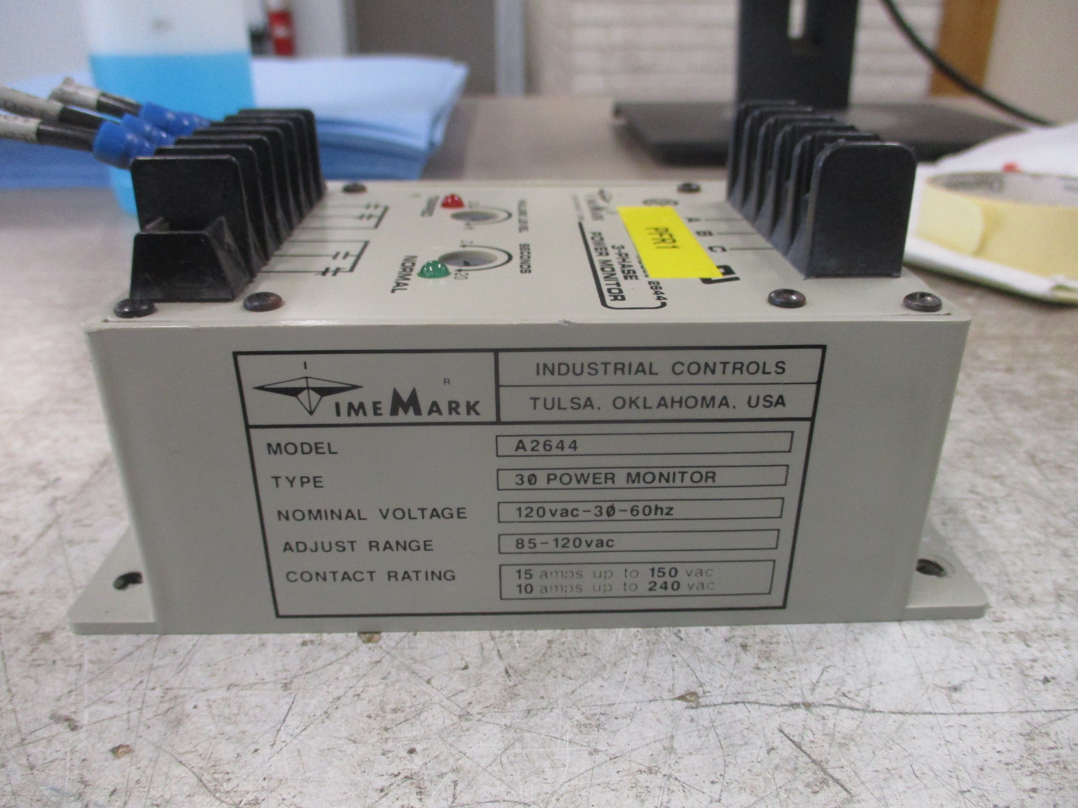 Time Mark 3Ph Power Monitor A2644 Used