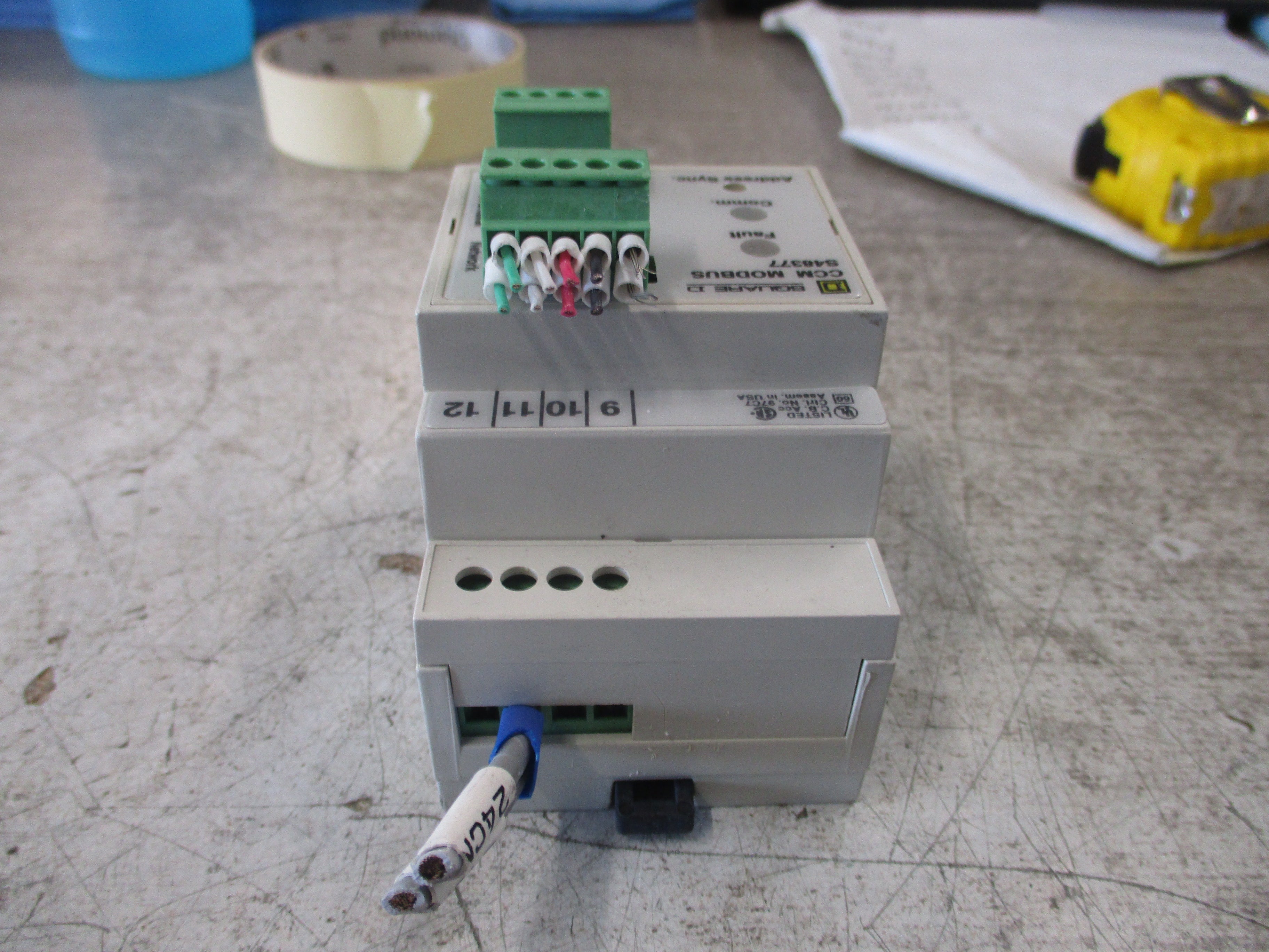 Square D CCM Modbus Module S48377 *(3) Broken Clips* Used