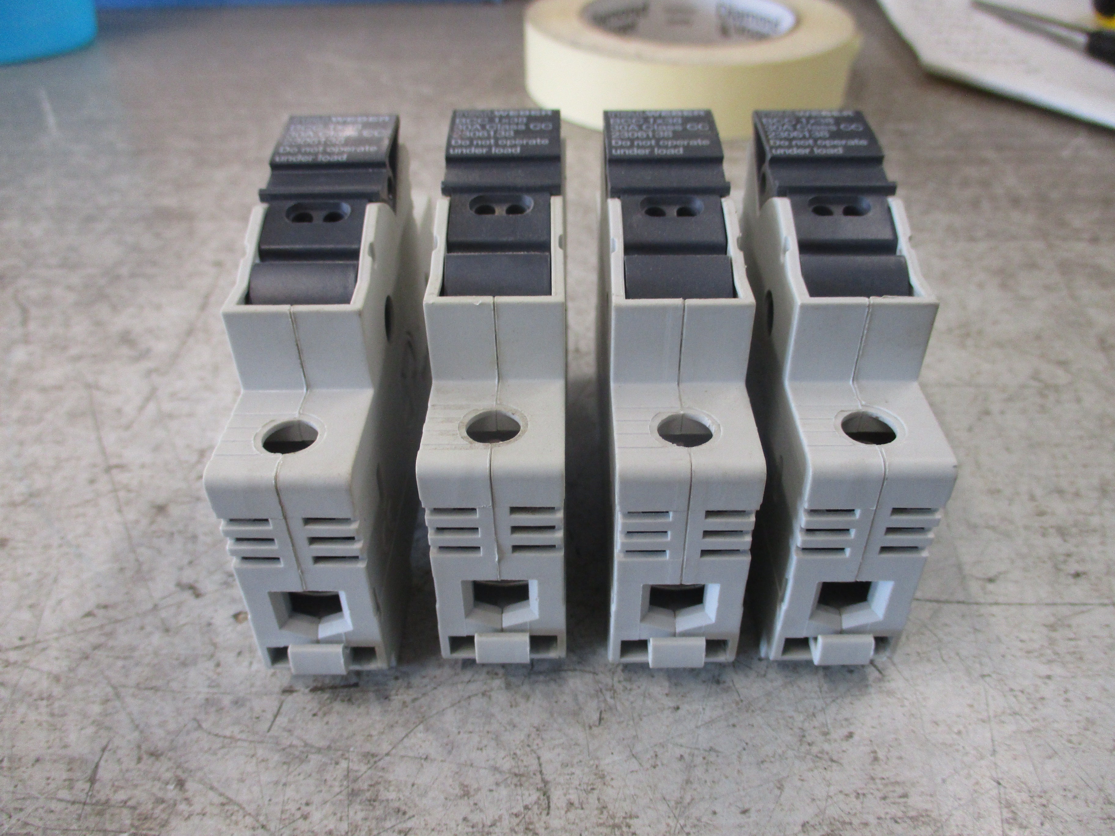 Italweber BCC 1x38 Fuse Holder 2306138 30A 600V 1P *Lot of 4*