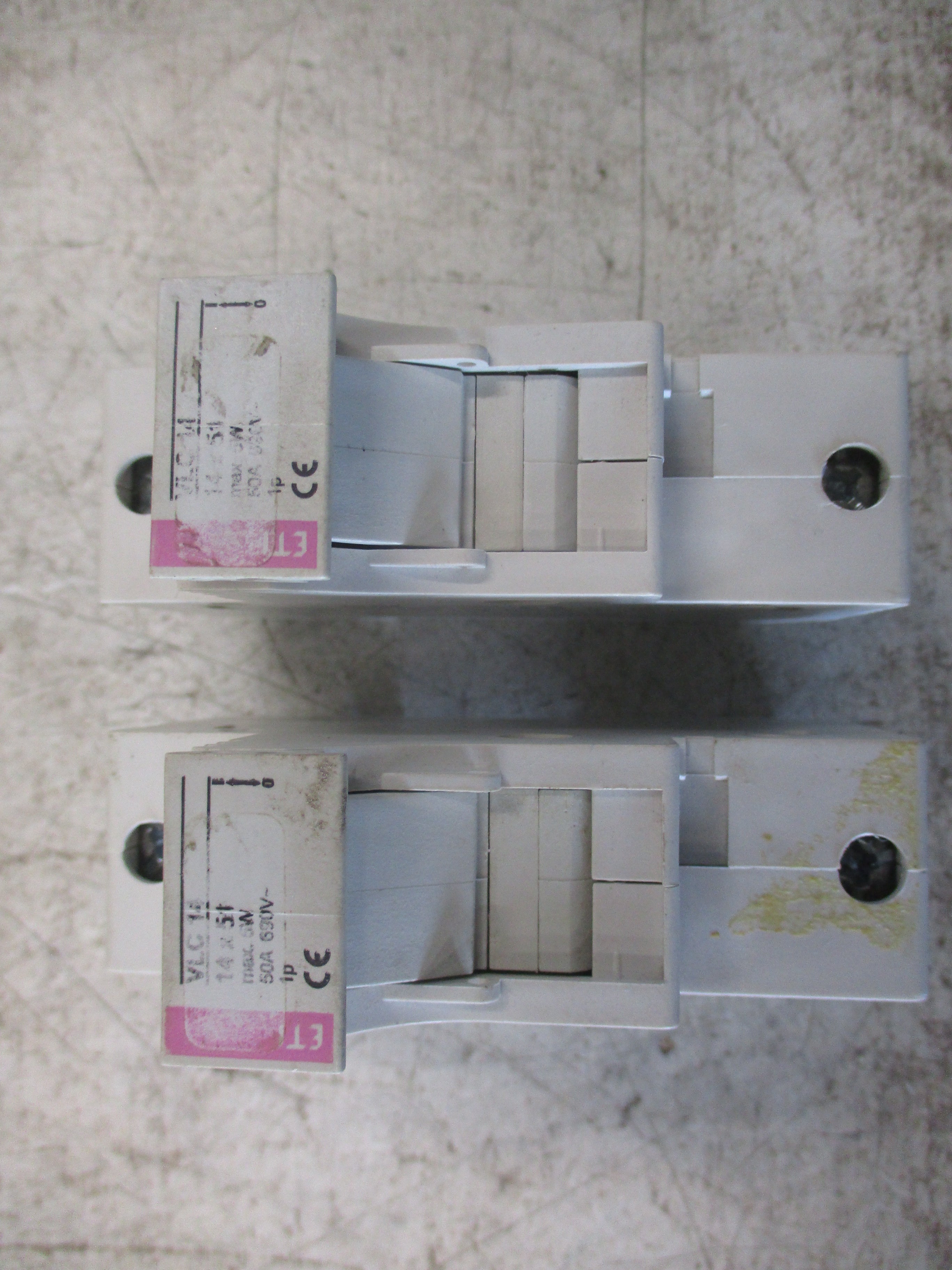 ETI Fuse Holder VLC 14 50A 690V 1P *Lot of 2* Used