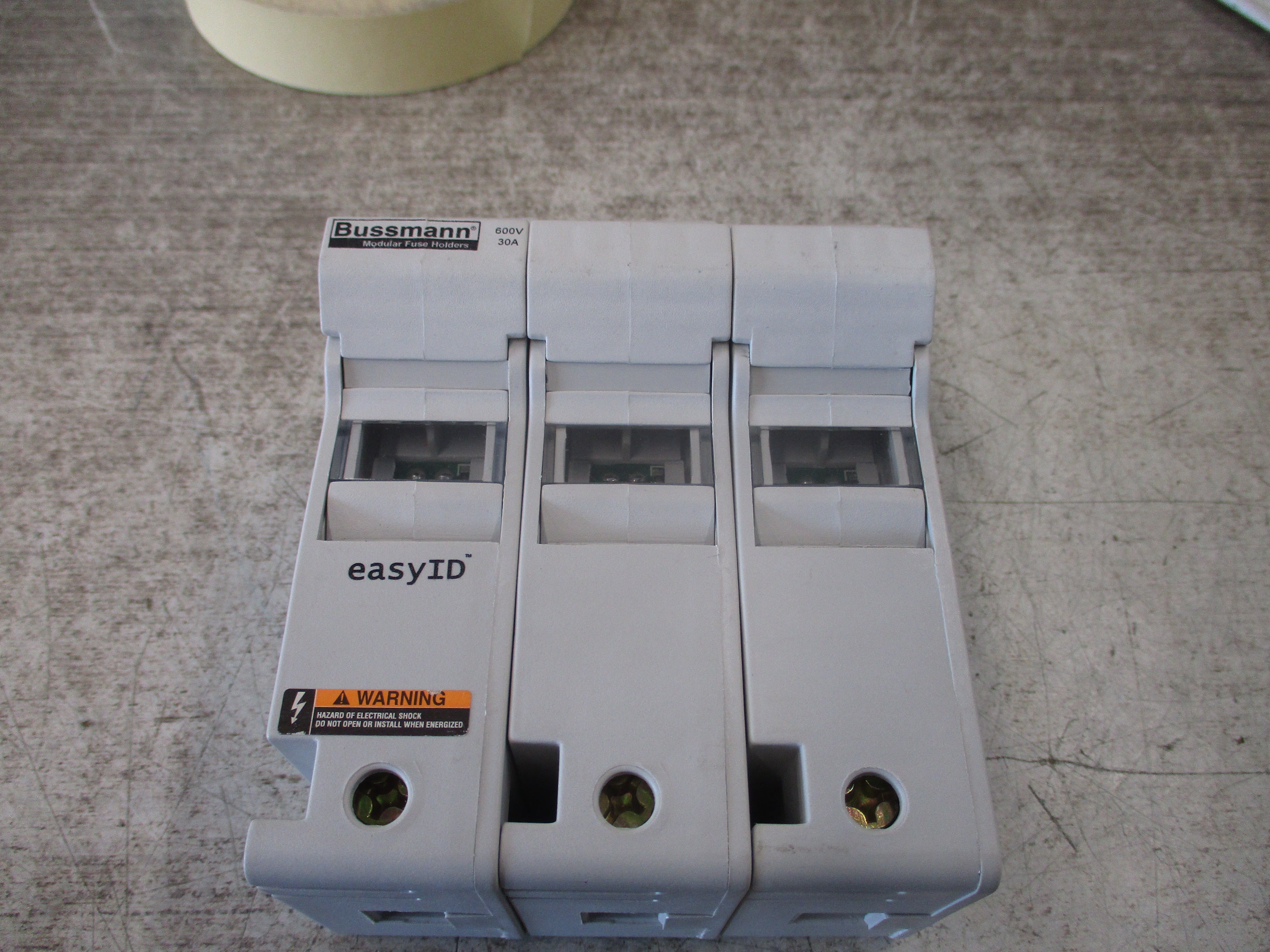 Cooper Bussmann Fuse Holder CH30J3I 30A 600V 3P Used