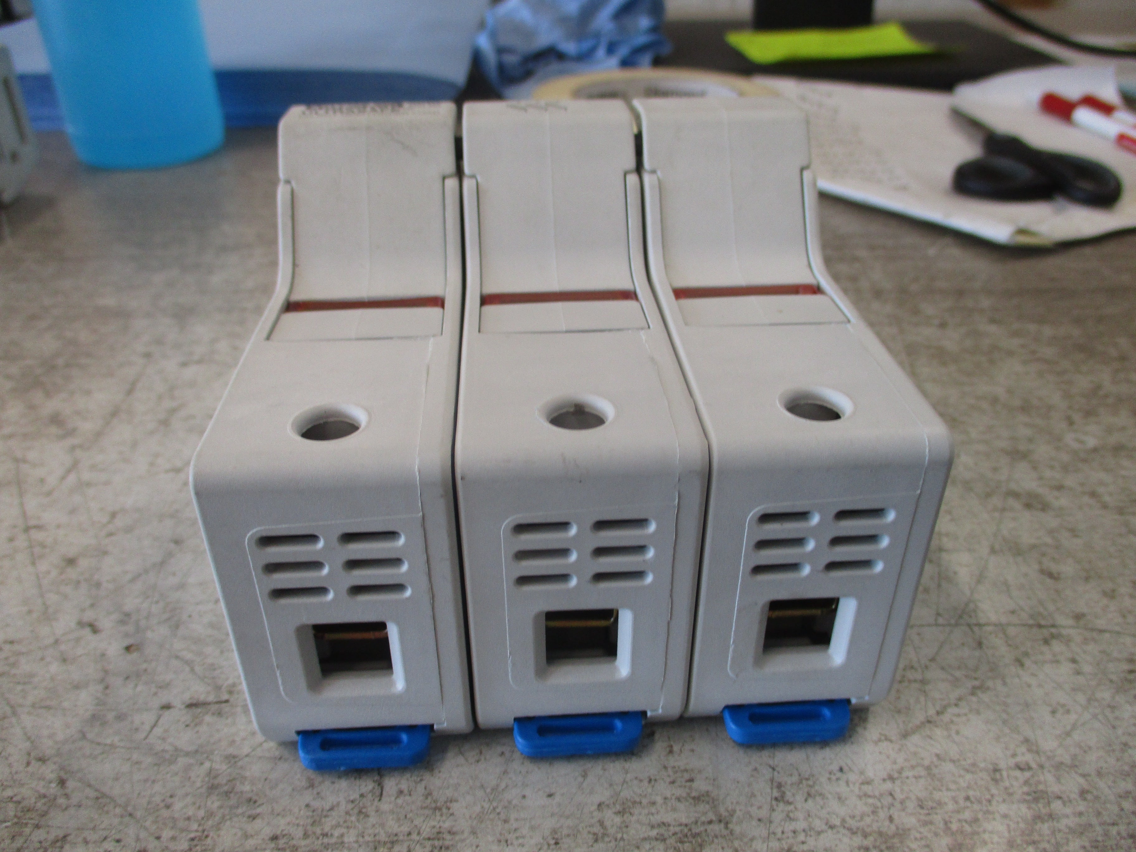 Ferraz Shawmut Ultrasafe Fuse Holder US3J3I 30A 600V 3P Used