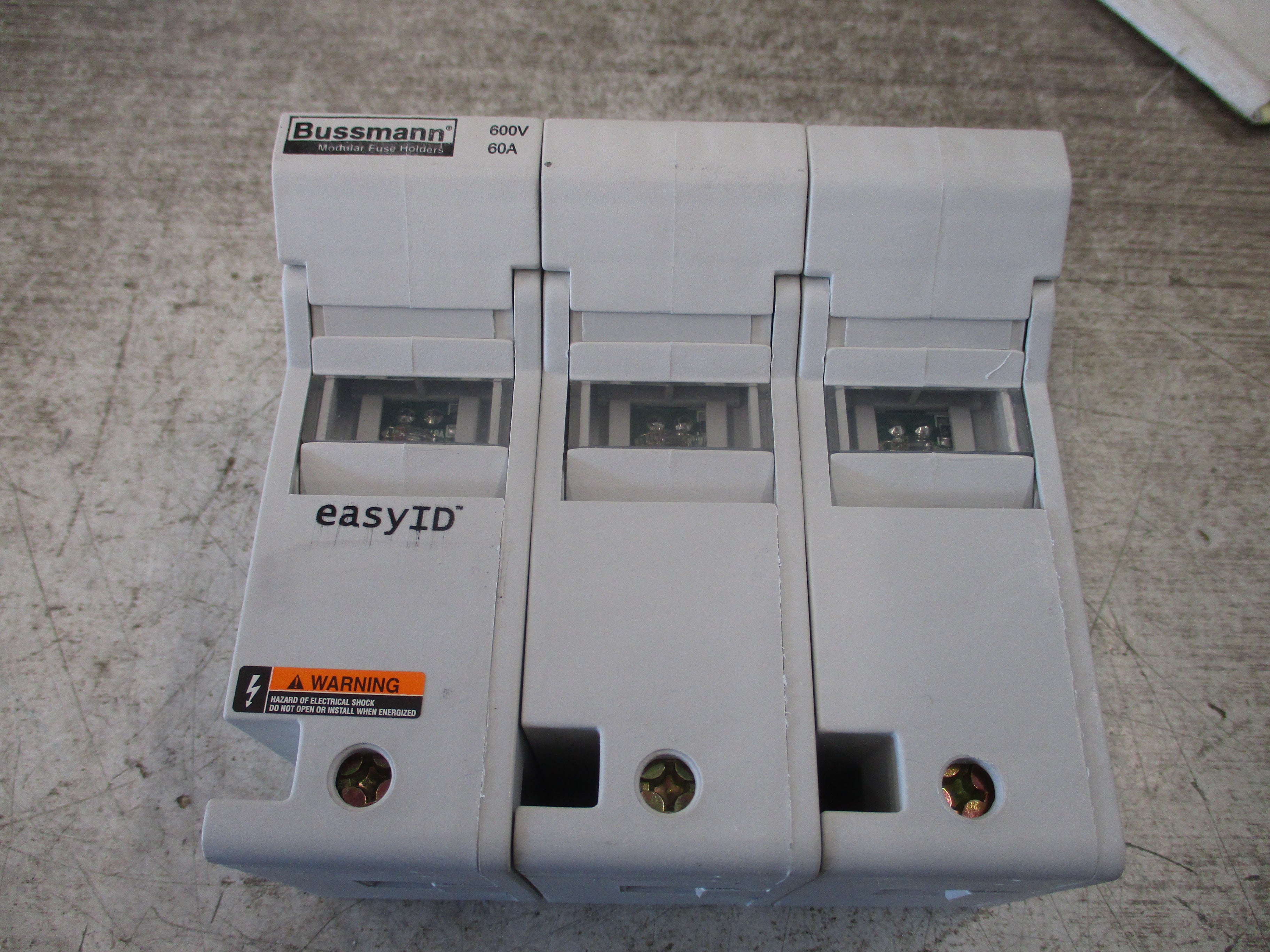 Cooper Bussmann Fuse Holder CH60J3I 60A 600V 3P Used