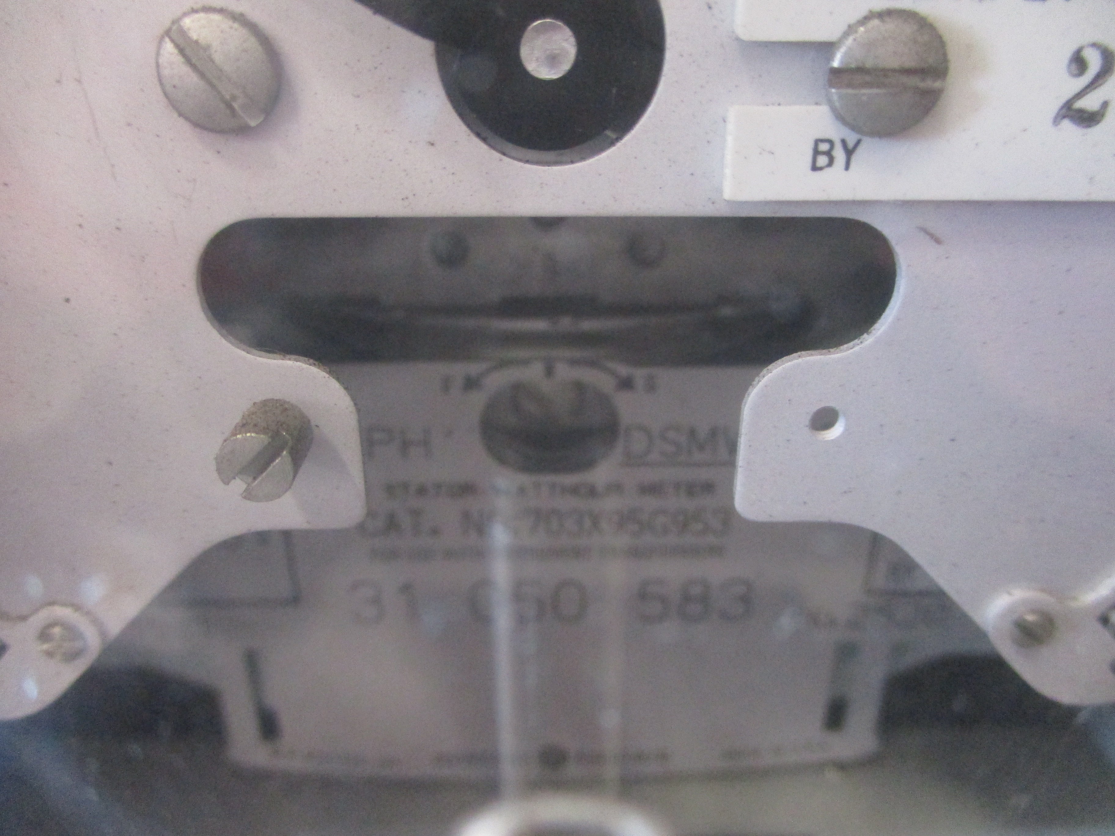 GE 2-Stator Watthour Meter 703X95G953 120V 3Ph 60Hz Used