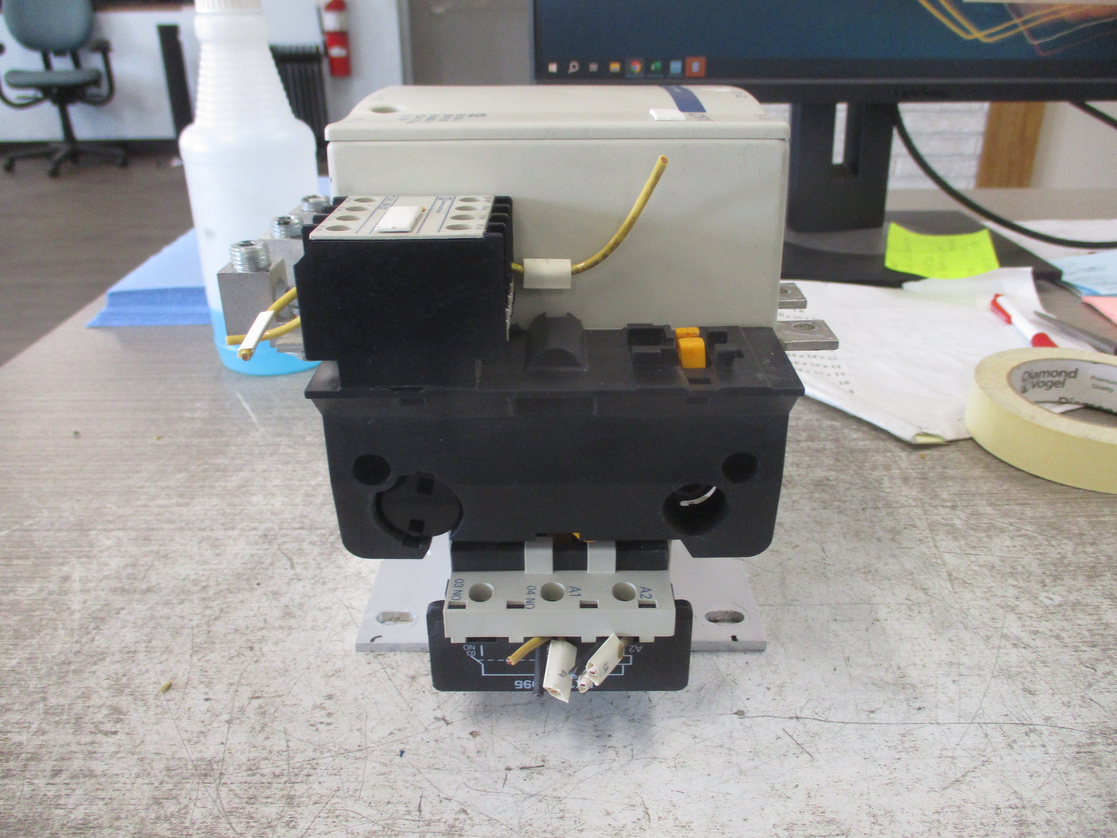 Telemecanique Contactor LC1F115 115-120V Coil w/ Aux Contact Block Used