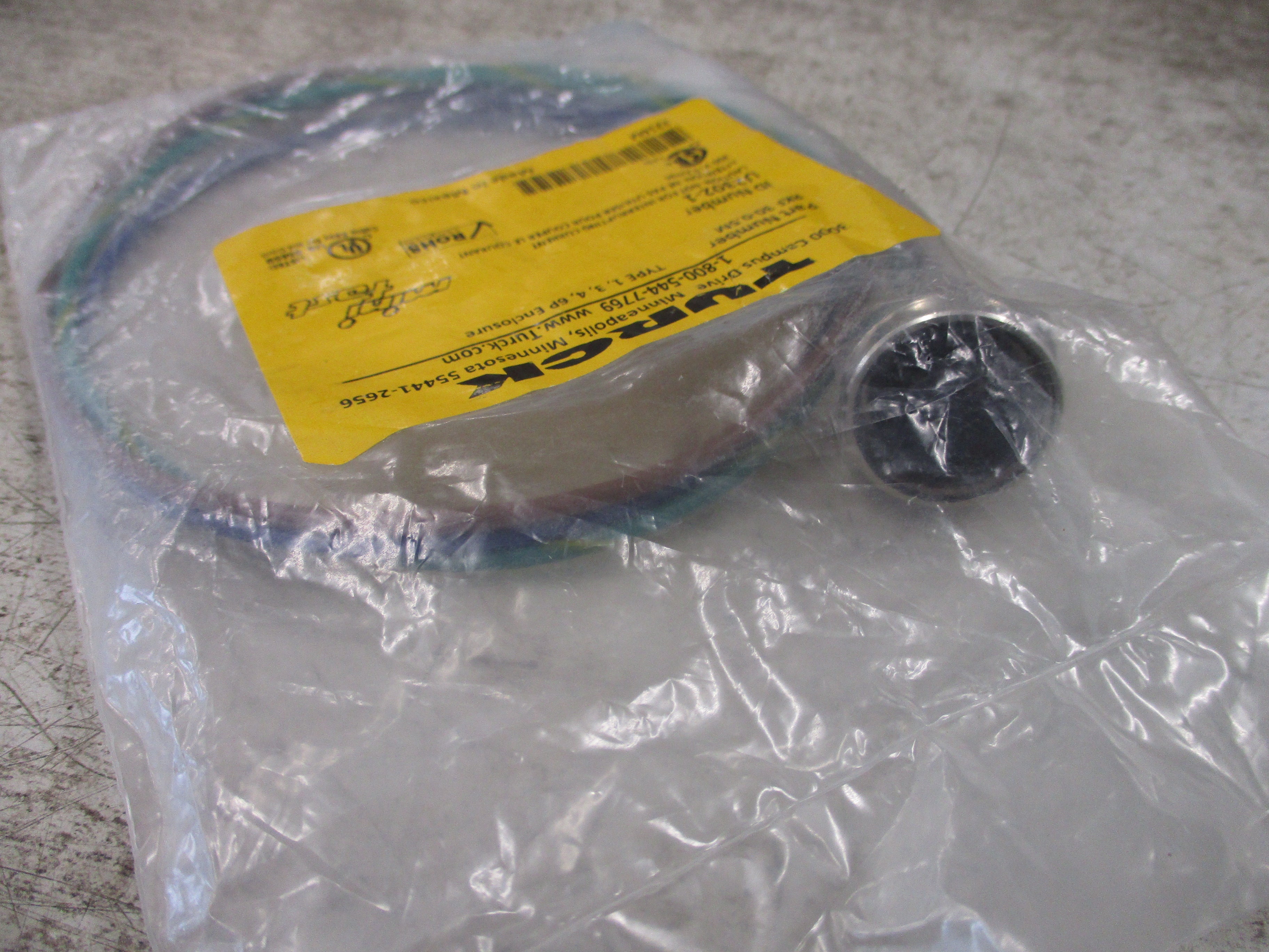 Turck Mini Fast Receptacle RKF 30-0.5M Type 1,3,4,6P Enclosure 300V 9A