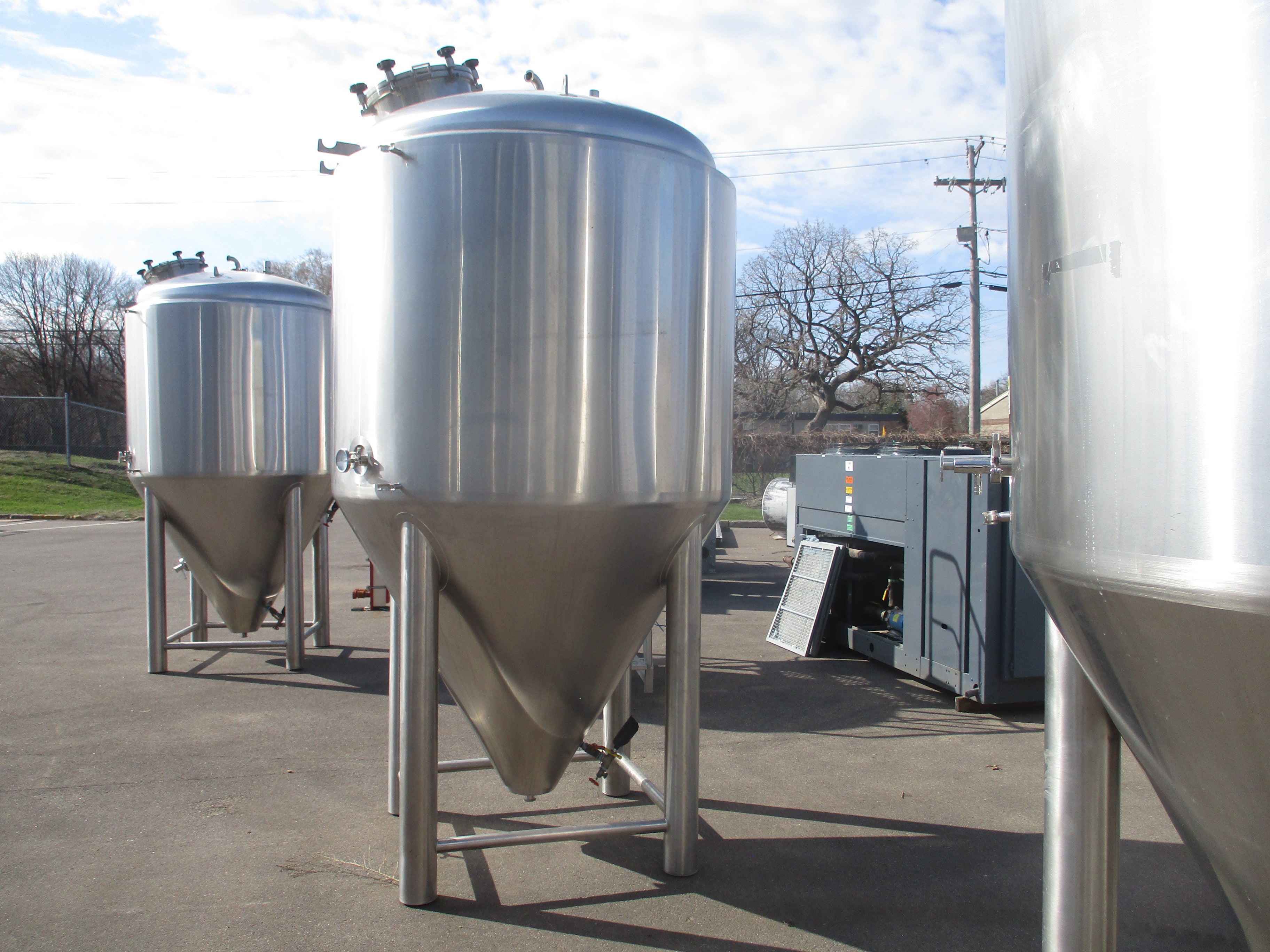 ABE/American Brewery Equipment Fermenter Tank 30 BBL Dims: Height 124 Inches