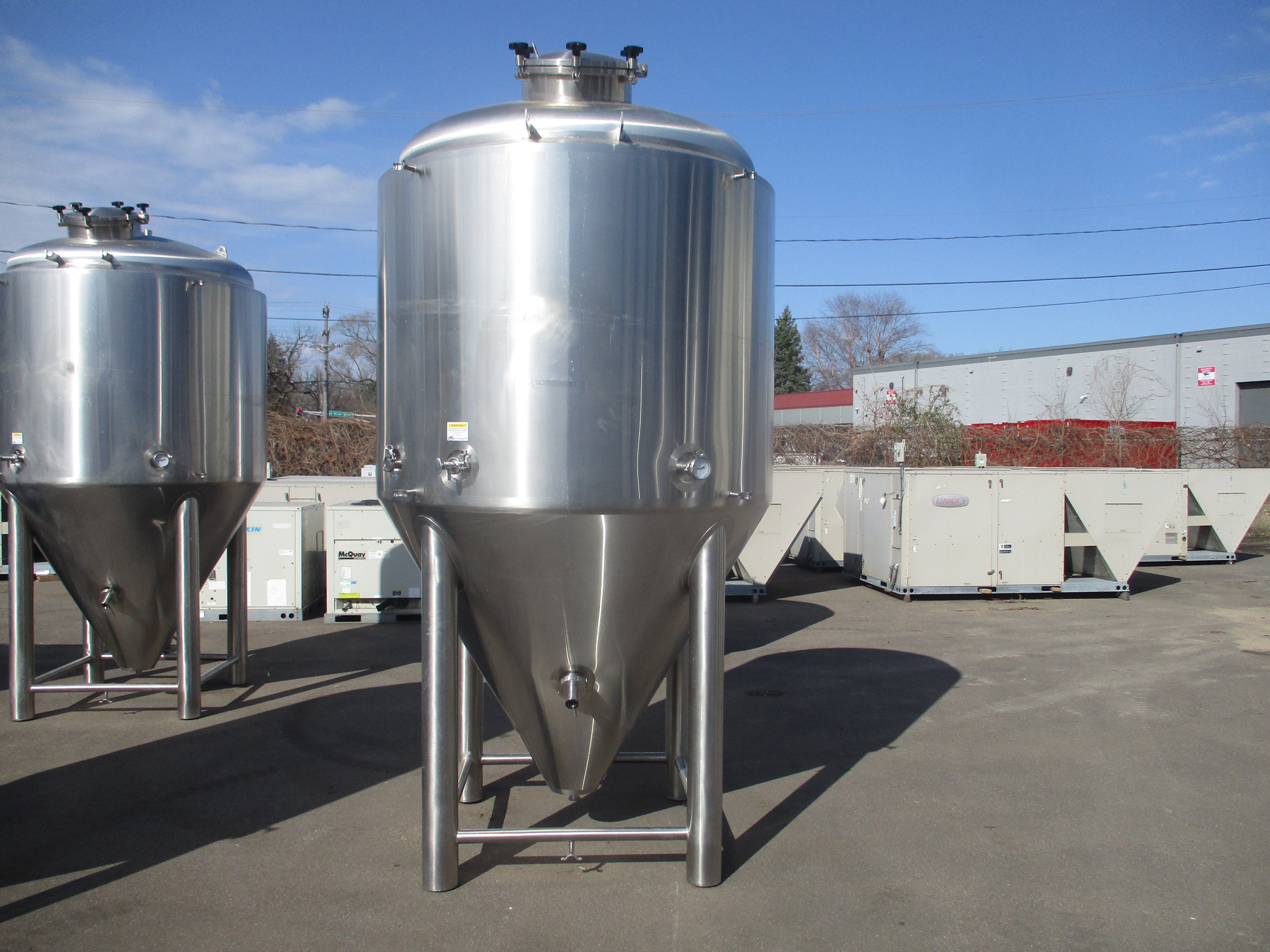 ABE/American Brewery Equipment Fermenter Tank 30 BBL Dims: Height 124 Inches