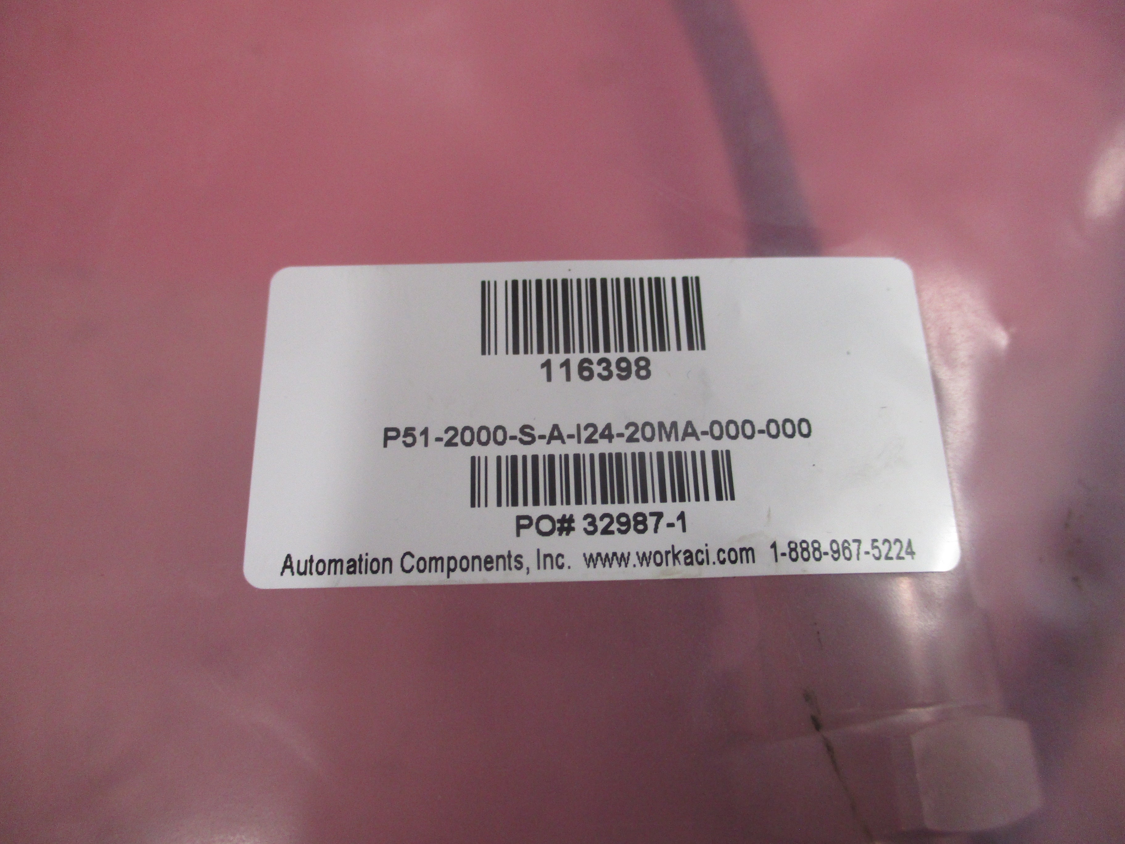 Automation Components, Inc. Pressure Sensor P51-2000-S-A-I24-20MA-000-000