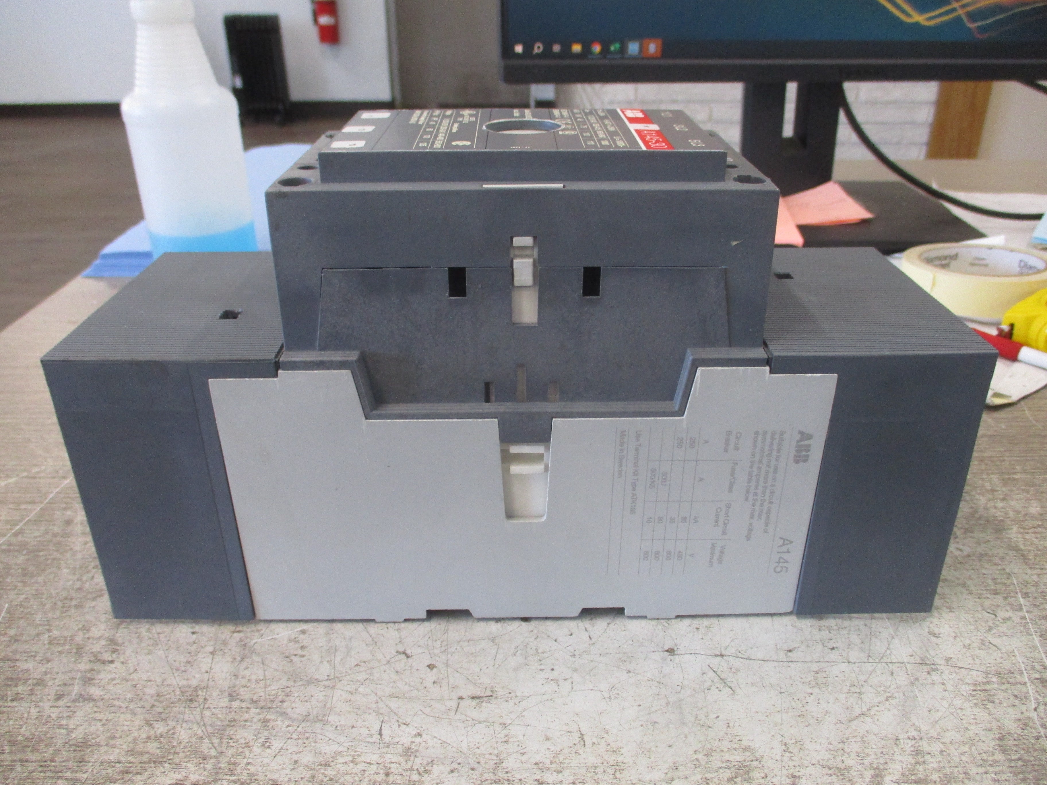 ABB Contactor A145-30 440-460V Coil 230A 600V (2) Aux Contacts Used