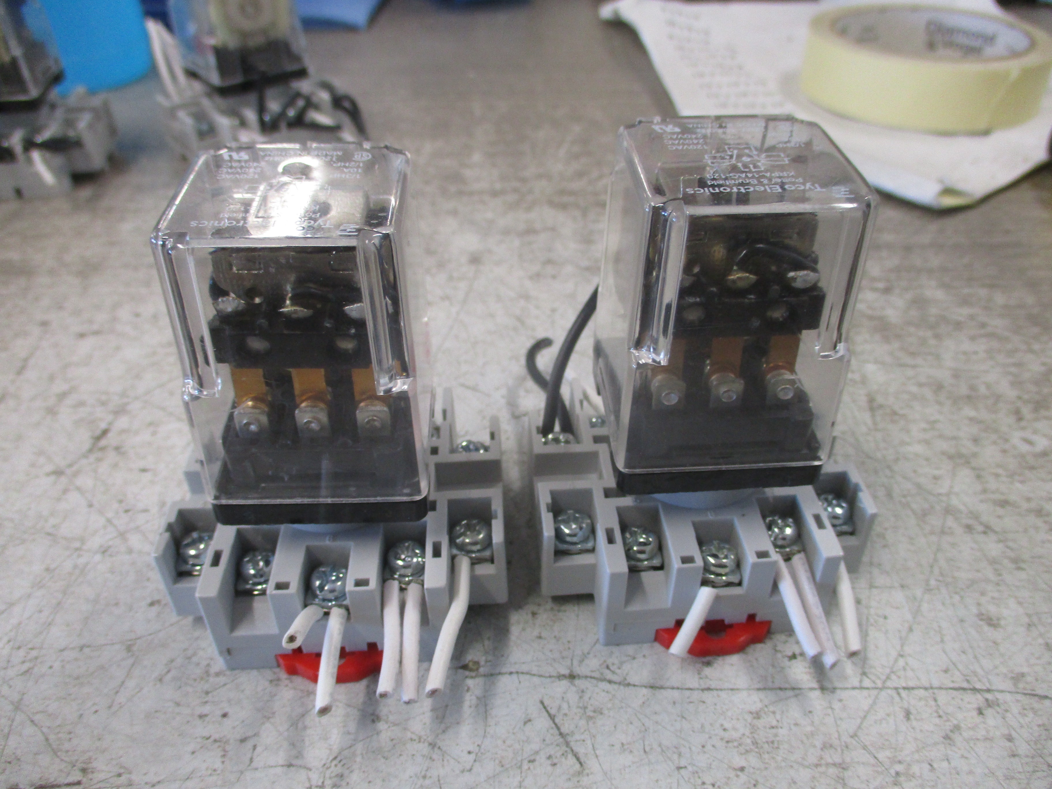 Tyco Potter & Brumfield Relay KRPA-14AG-120 120V Coil W/Base *Lot of 2* Used
