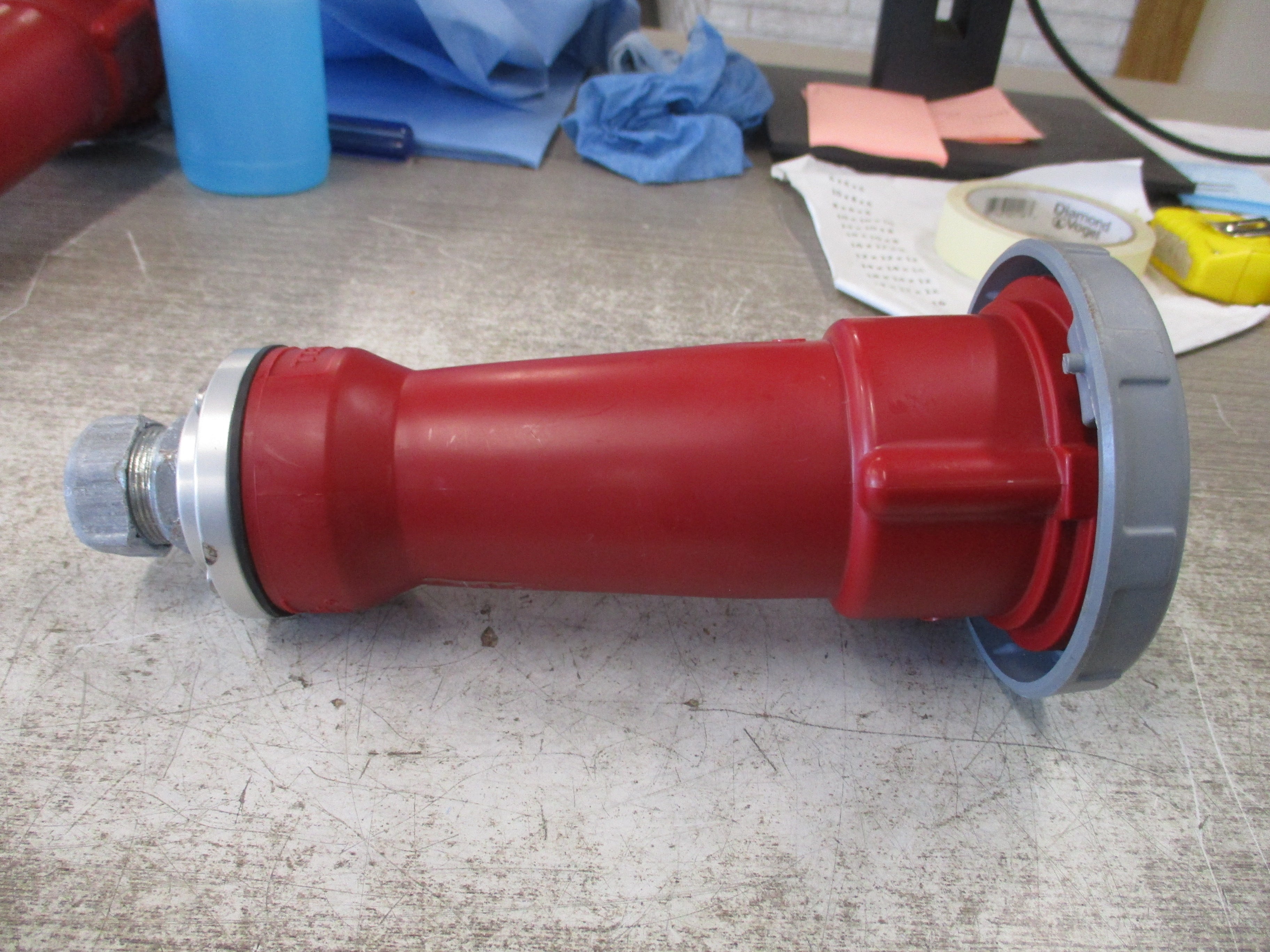 Hubbell Connector 532C6W 32A 220/380V *Conduit End* Used