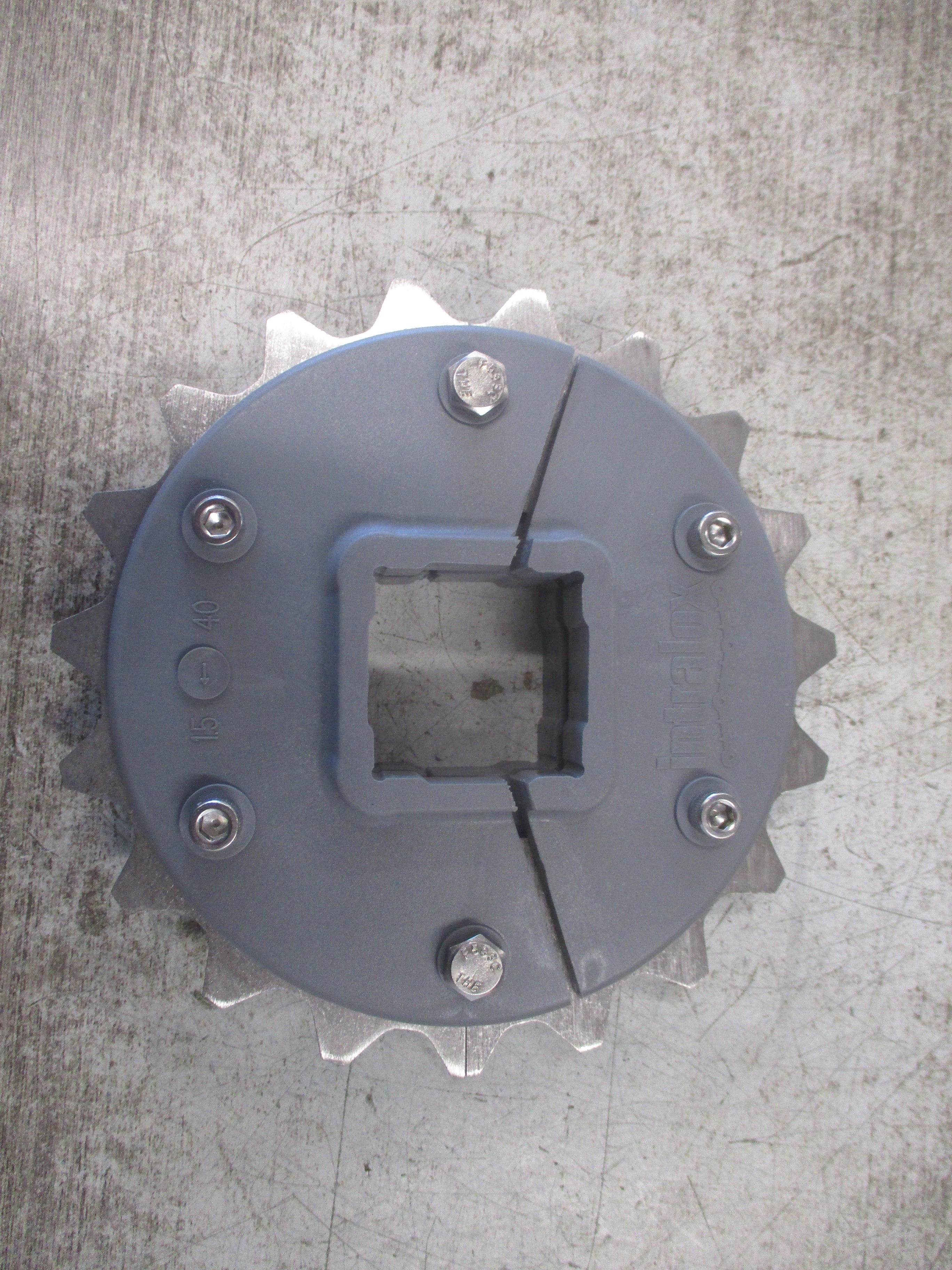 Intralox Series 100 Sprocket S4D1XXCVE7MT-10 19T 1.5" Square Bore New Surplus