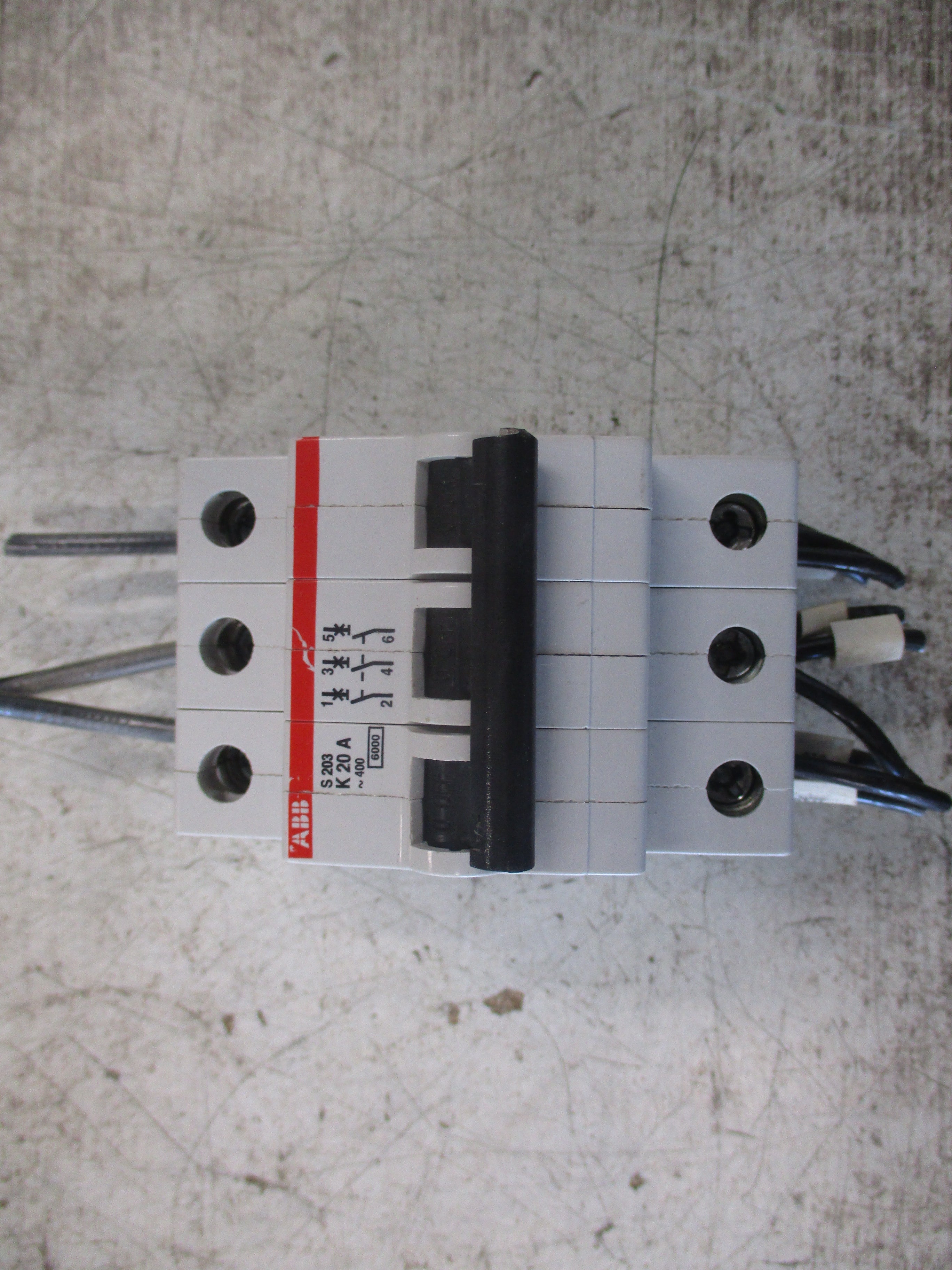ABB Circuit Breaker S203-K20 20A 400V 3P Used