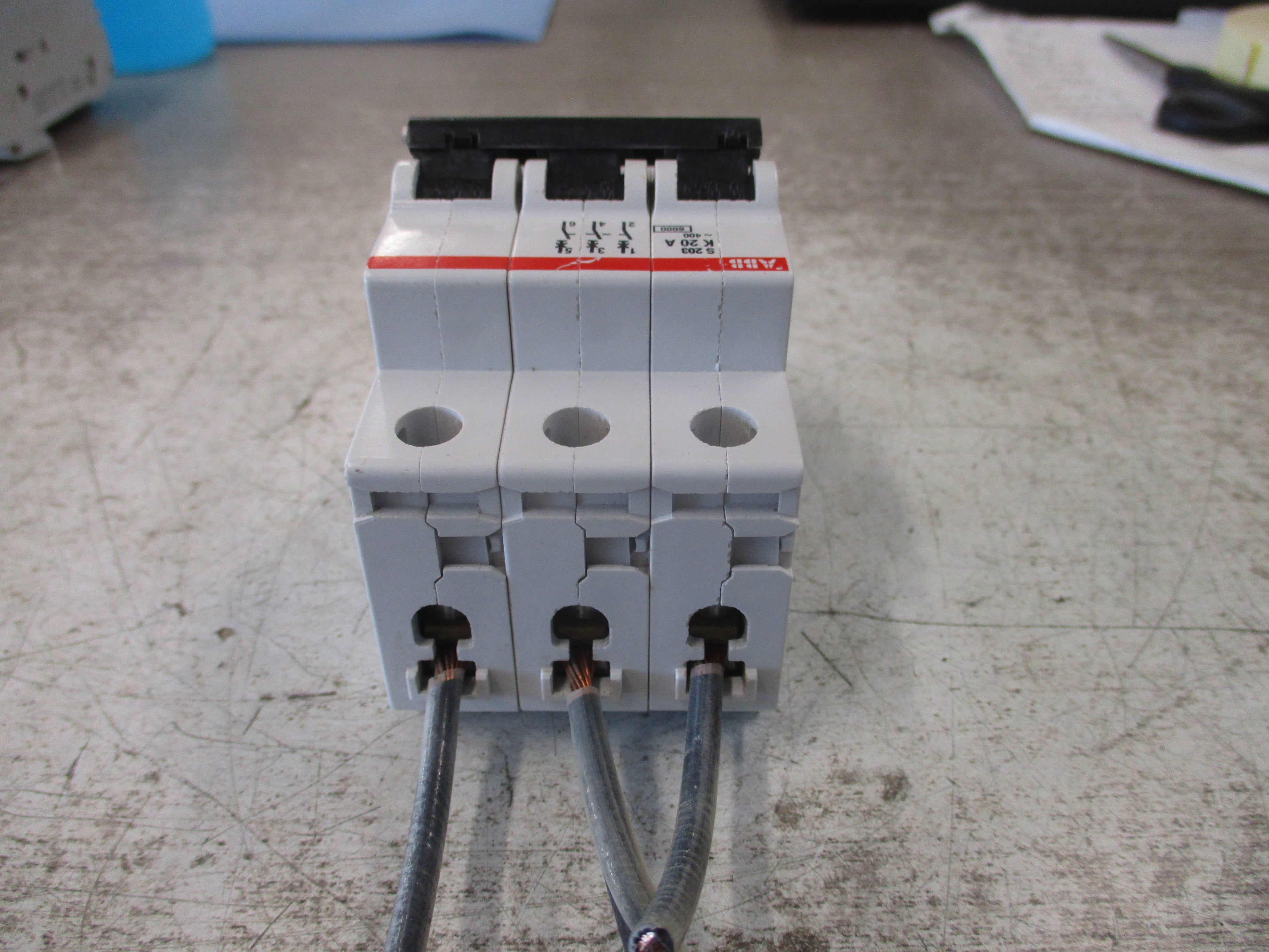 ABB Circuit Breaker S203-K20 20A 400V 3P Used