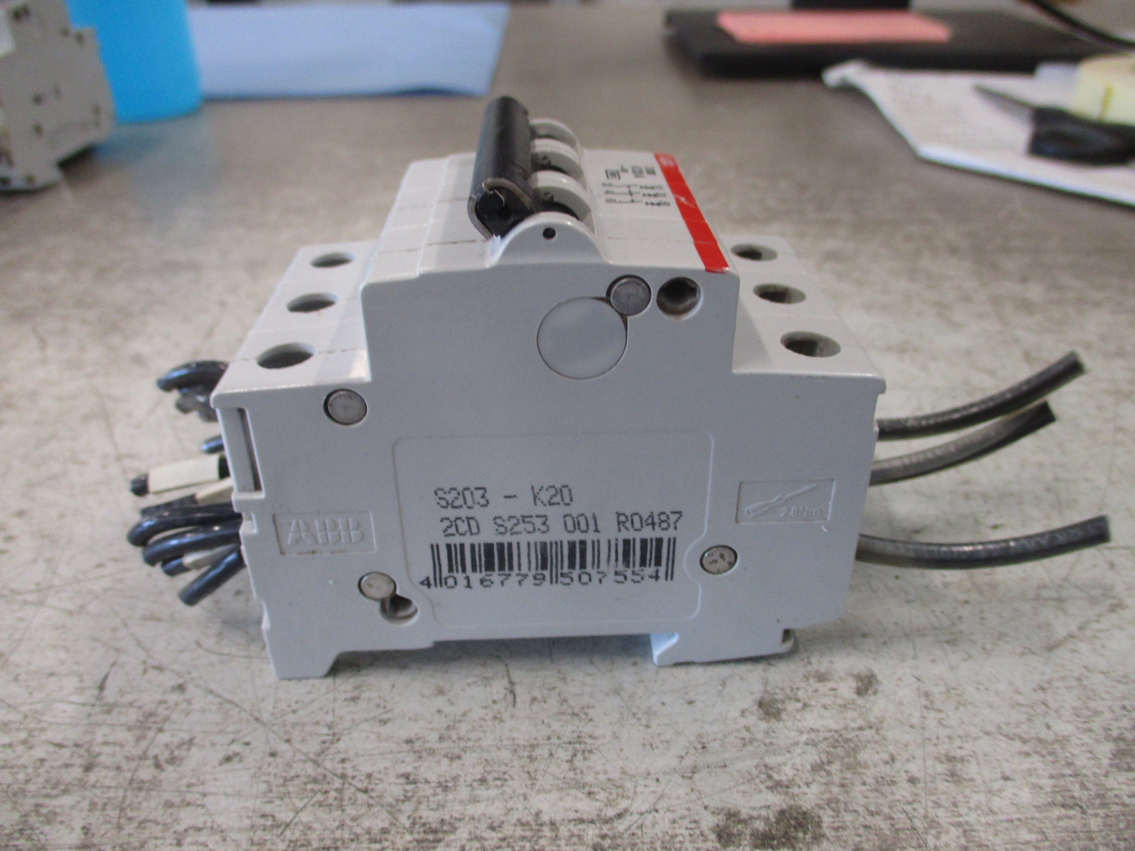 ABB Circuit Breaker S203-K20 20A 400V 3P Used