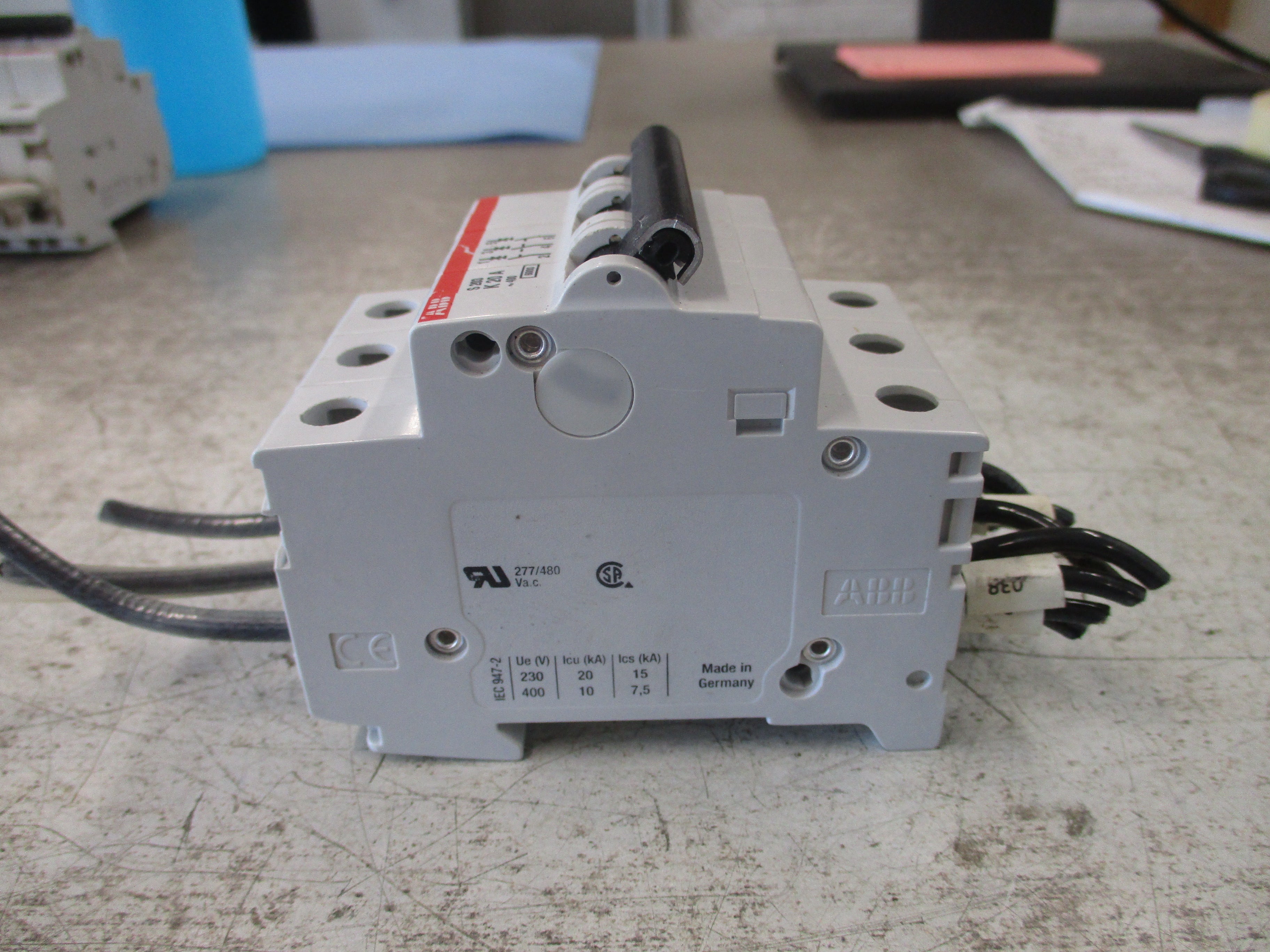 ABB Circuit Breaker S203-K20 20A 400V 3P Used