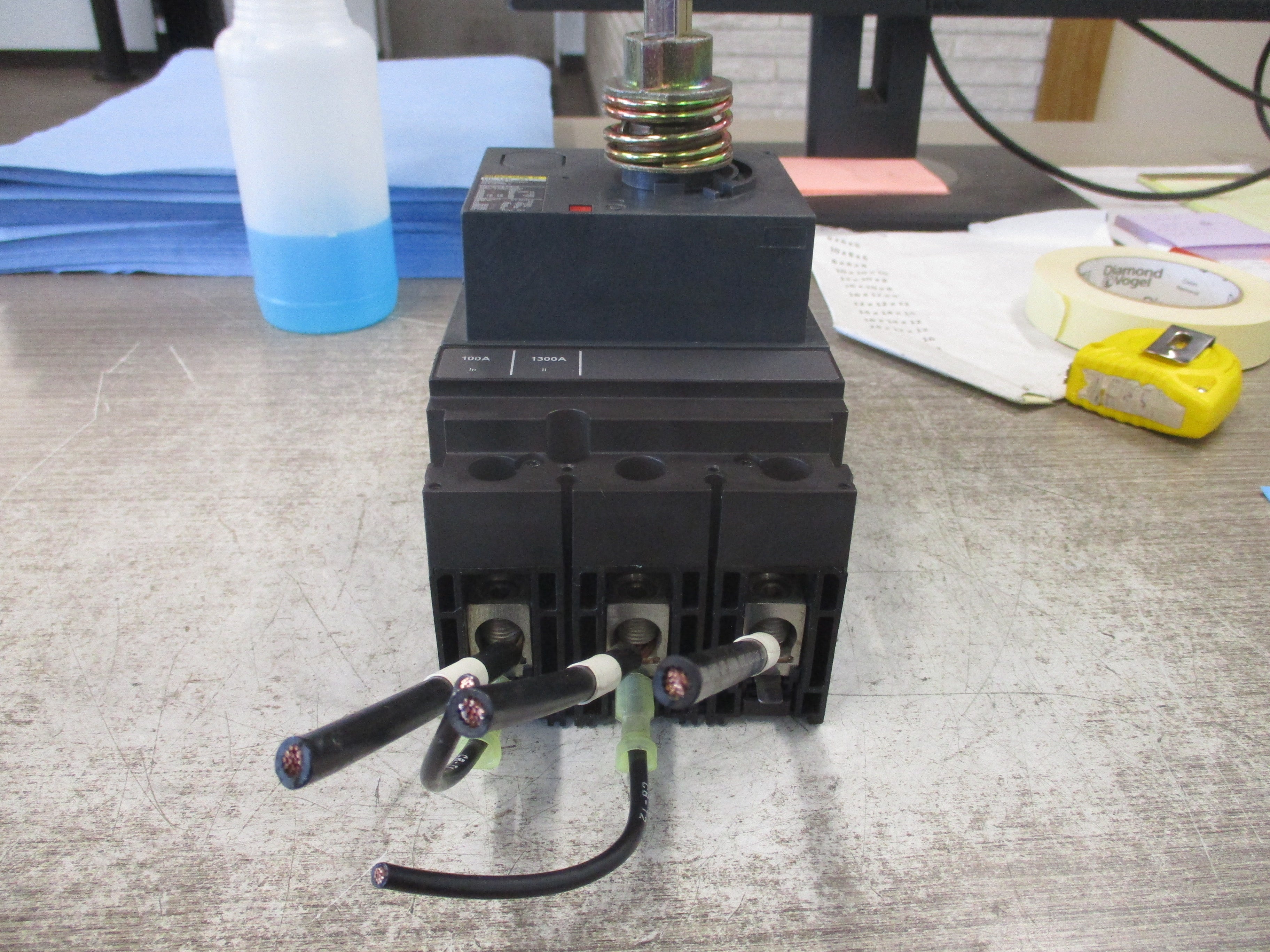 Square D HL 150 Breaker Disconnect HLL36100LV 100A 600V 3P Used