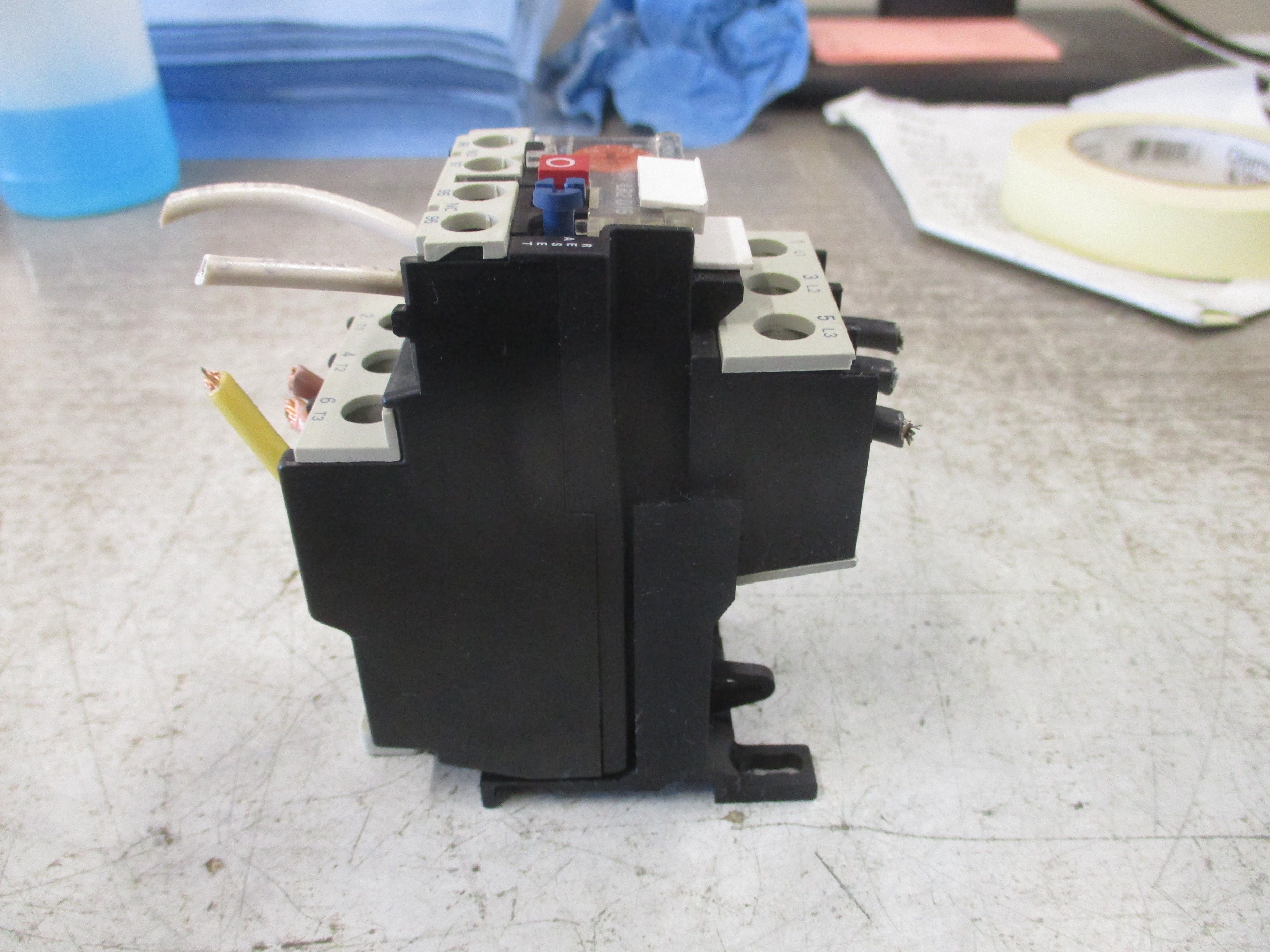 Telemecanique Solid State Overload LR2 D1516 Trip: 6-13A W/DIN Rail Adapter Used