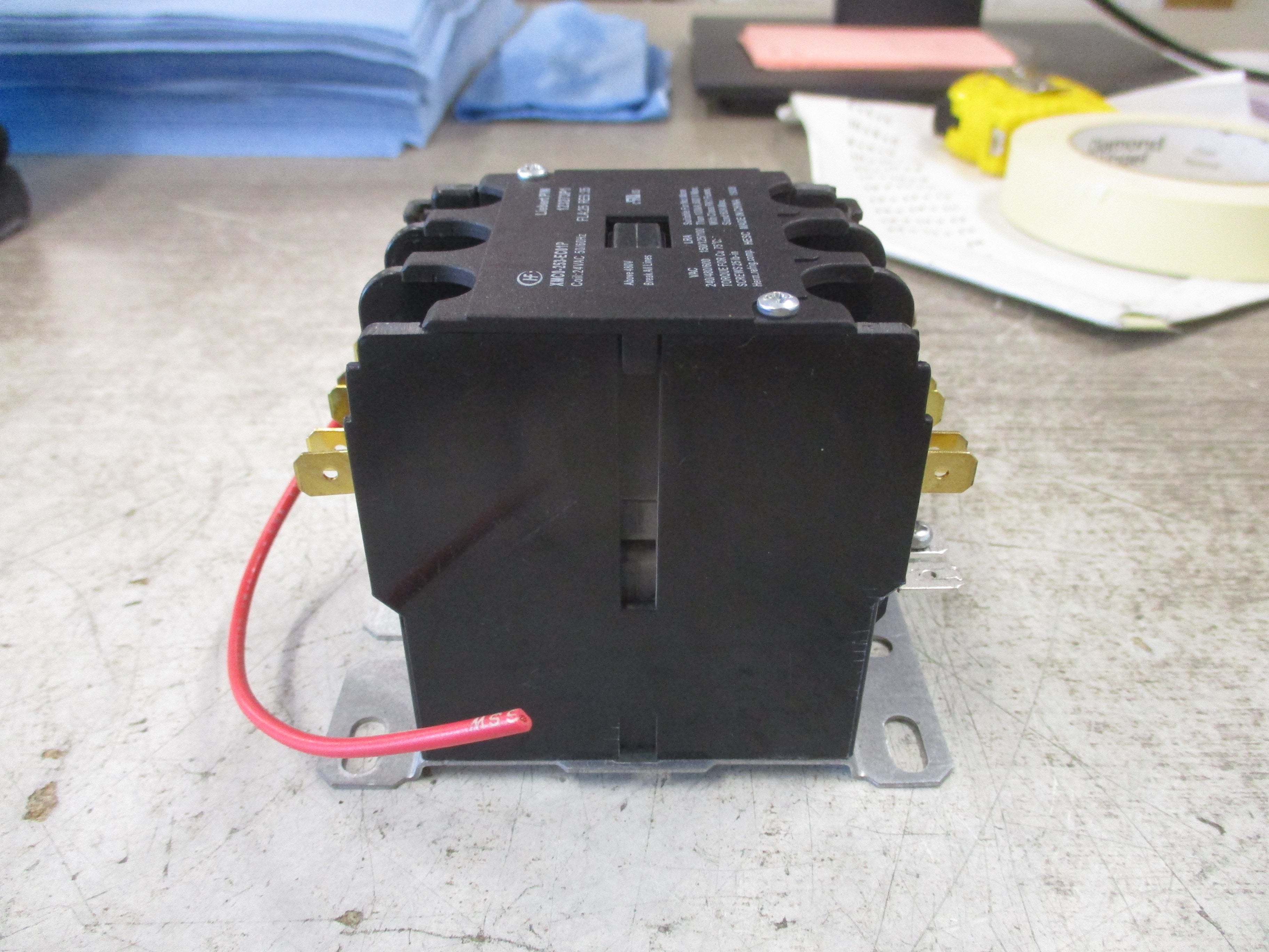 Liebert Contactor 123273P1 25A 600V 24V Coil Used