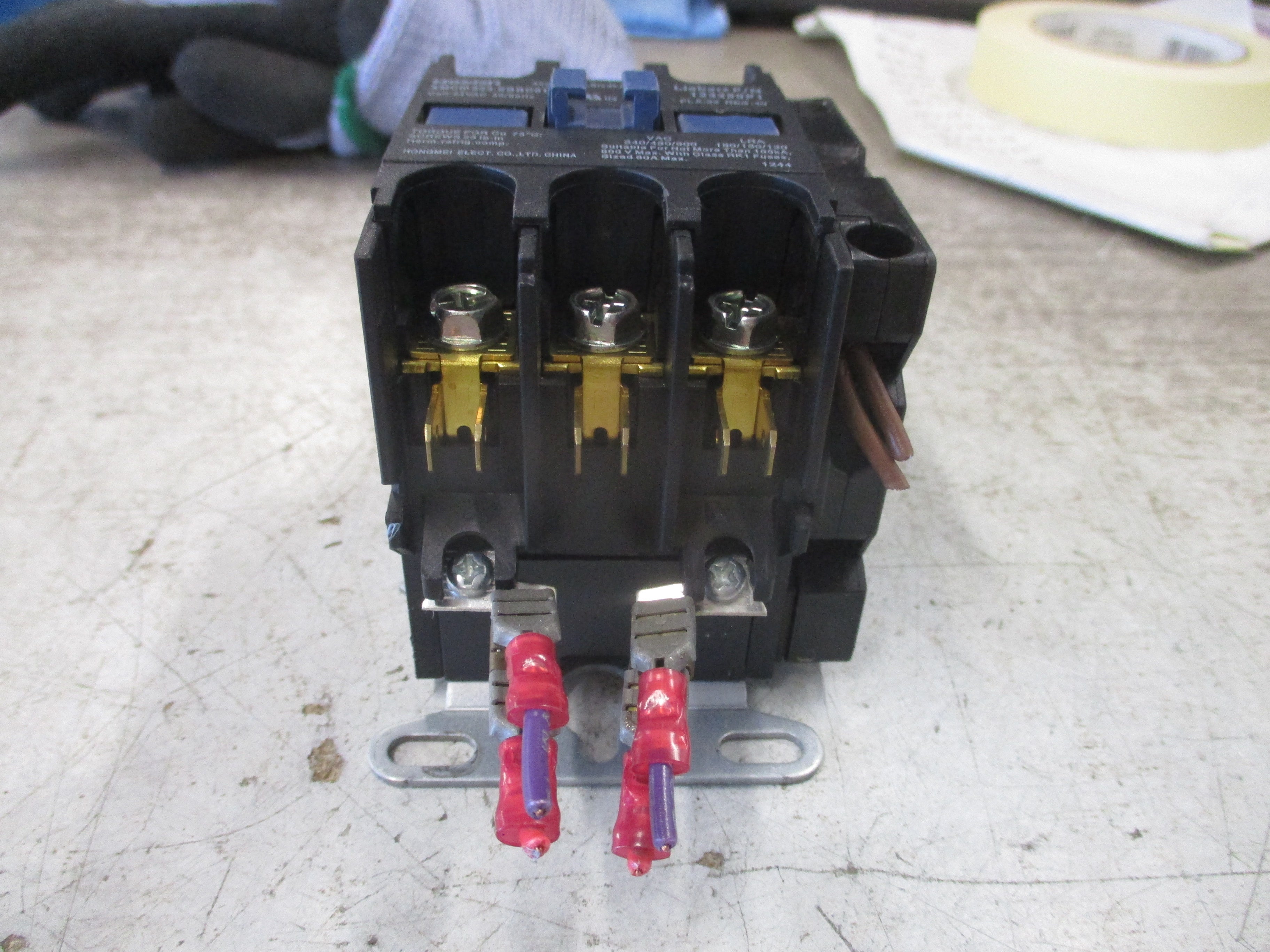 Liebert Contactor 123280P1 24V Coil 32A 600V Used