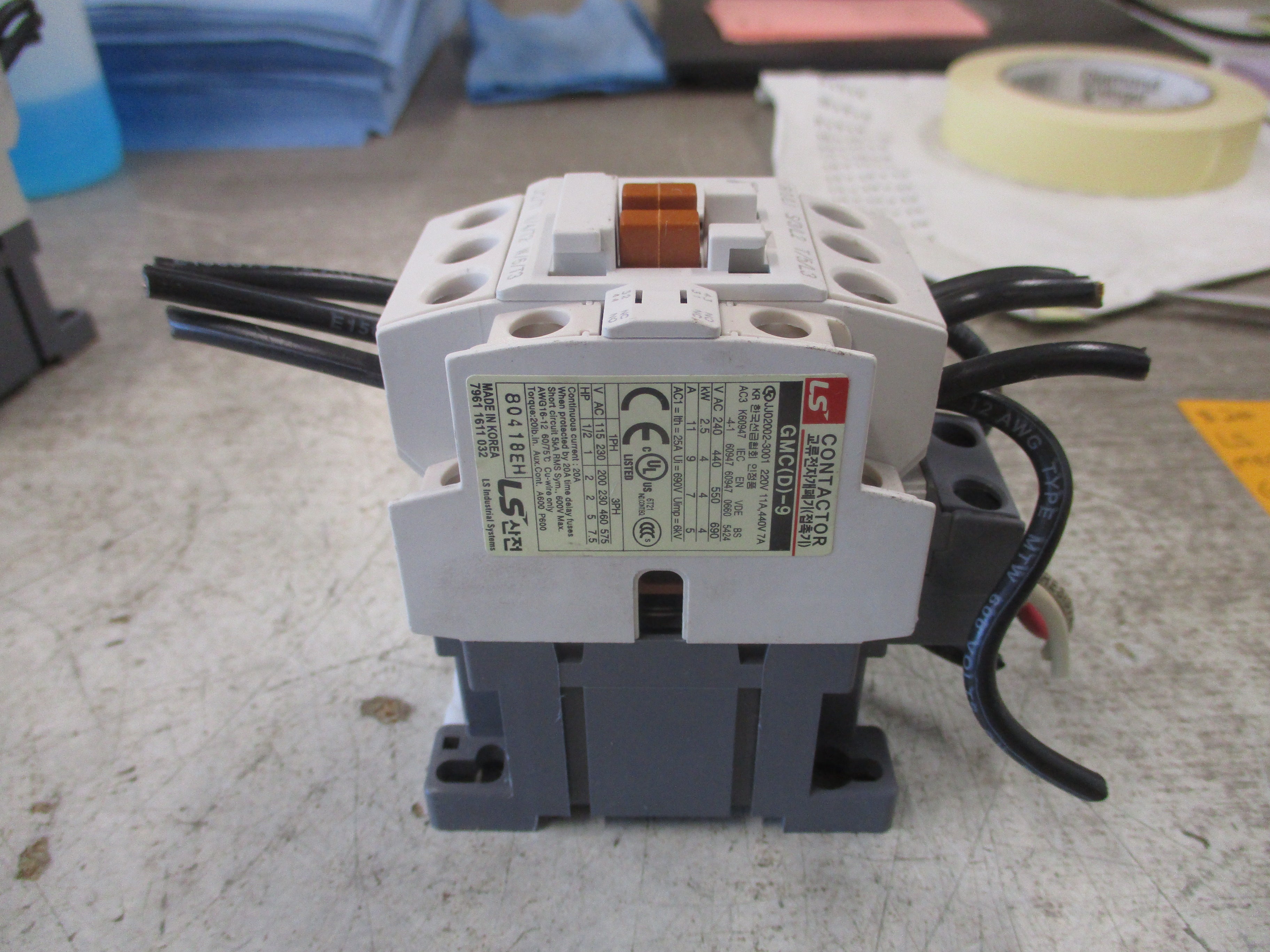 LS MEC Contactor GMC-9 120V Coil 20A 600V Used