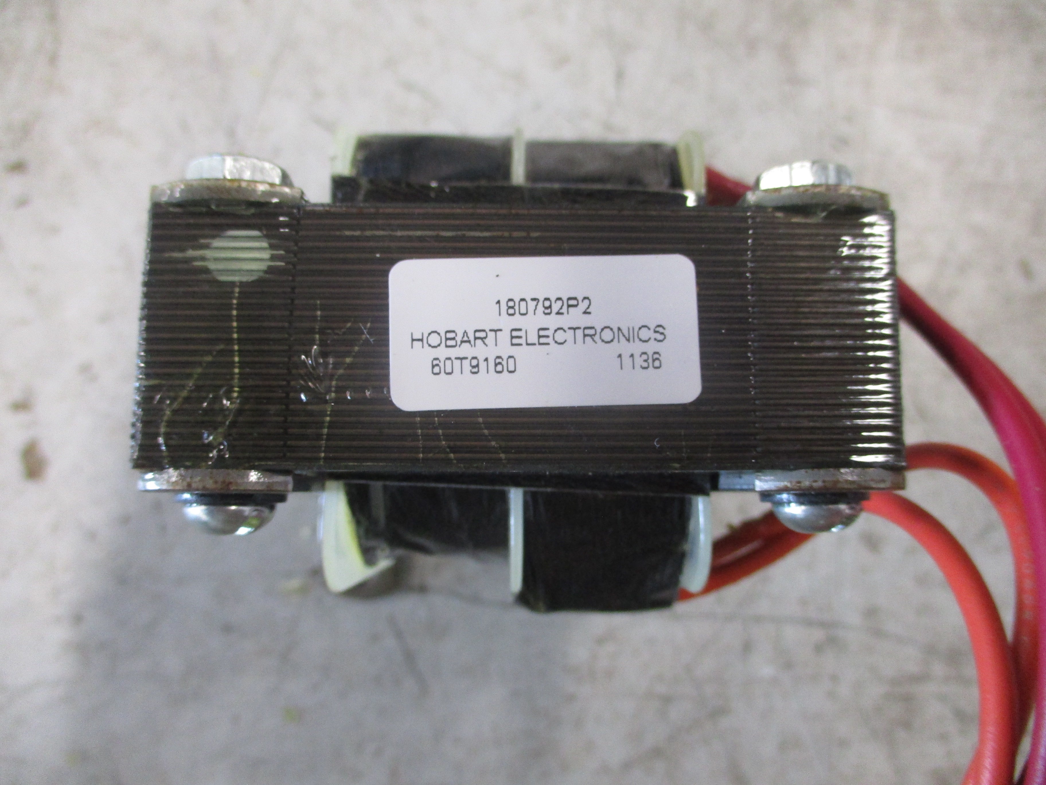 Hobart Transformer 180792P2 27VA Pri: 24V Sec: 22V 50/60Hz Used