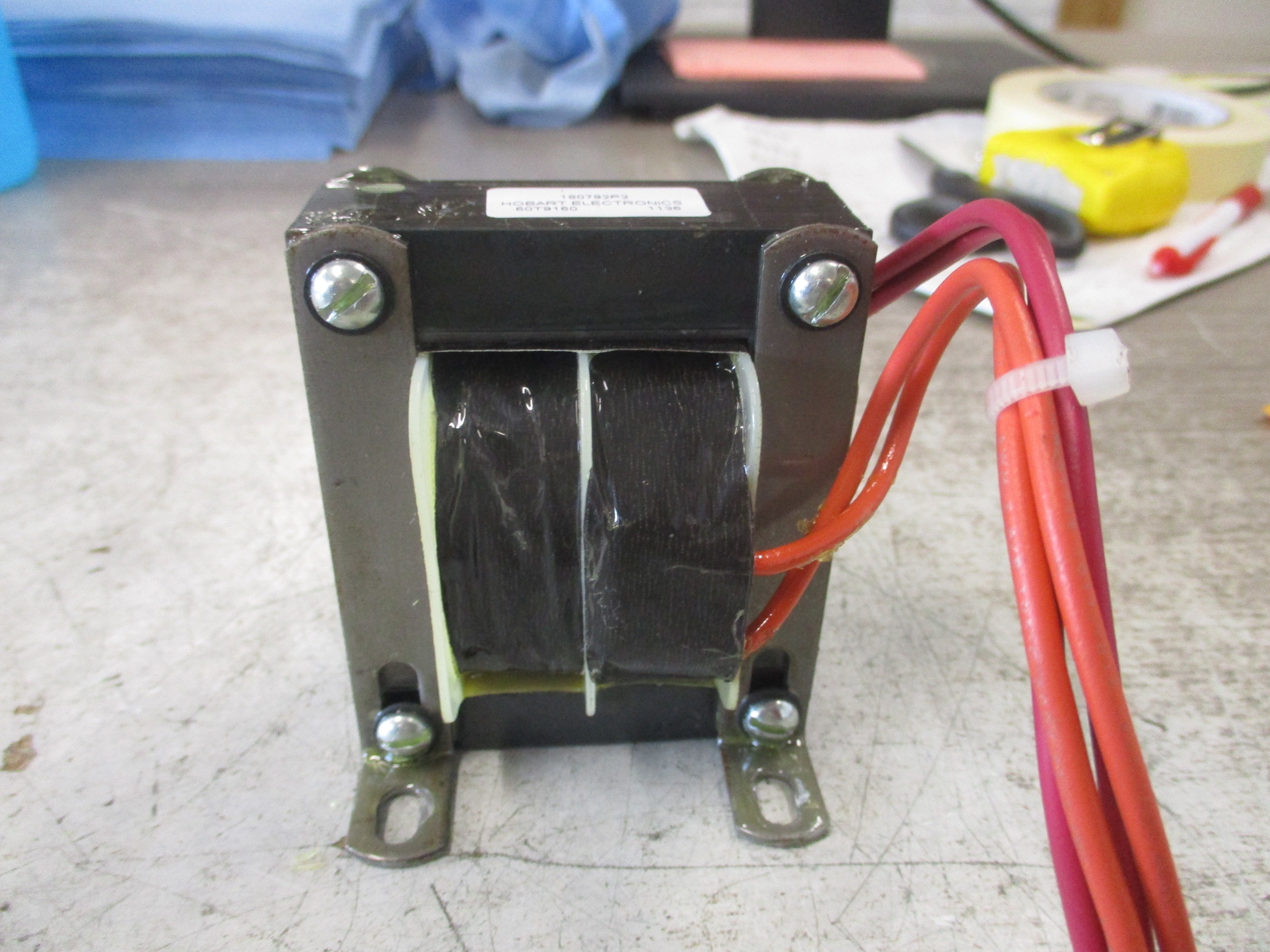 Hobart Transformer 180792P2 27VA Pri: 24V Sec: 22V 50/60Hz Used