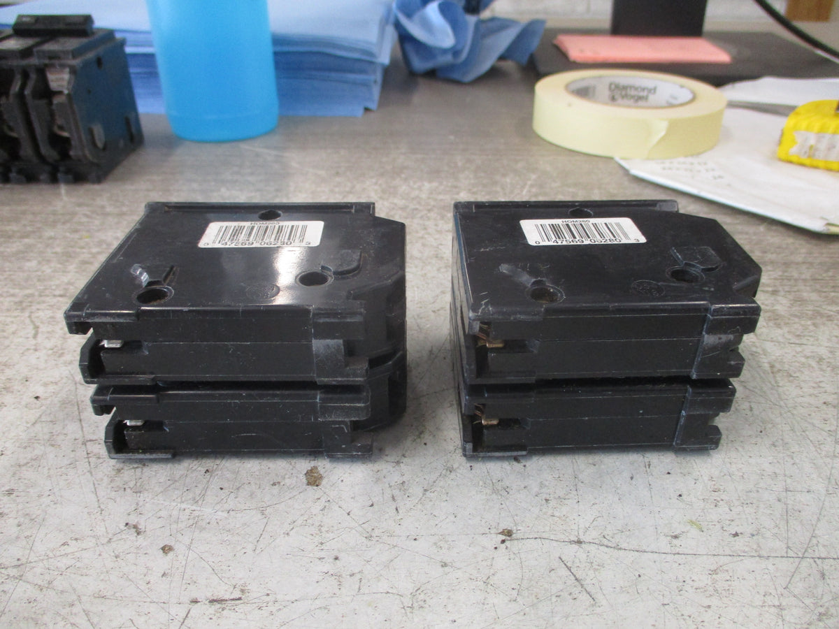 Square D Clip-On Circuit Breaker HOM260 60A 100/240V 2P *Lot of 2* Used