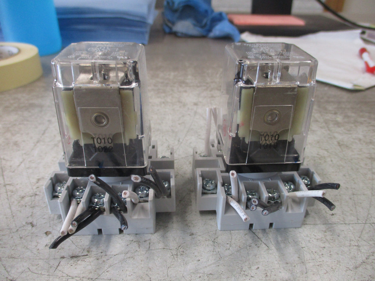 Tyco Potter & Brumfield Relay KRPA-14AG-120 120V Coil W/Base *Lot of 2* Used