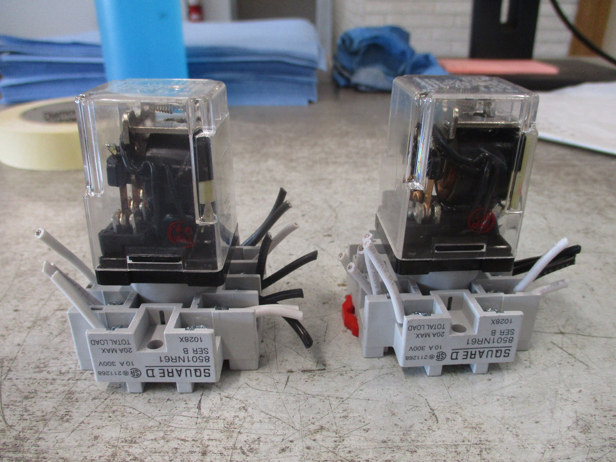 Tyco Potter & Brumfield Relay KRPA-14AG-120 120V Coil W/Base *Lot of 2* Used