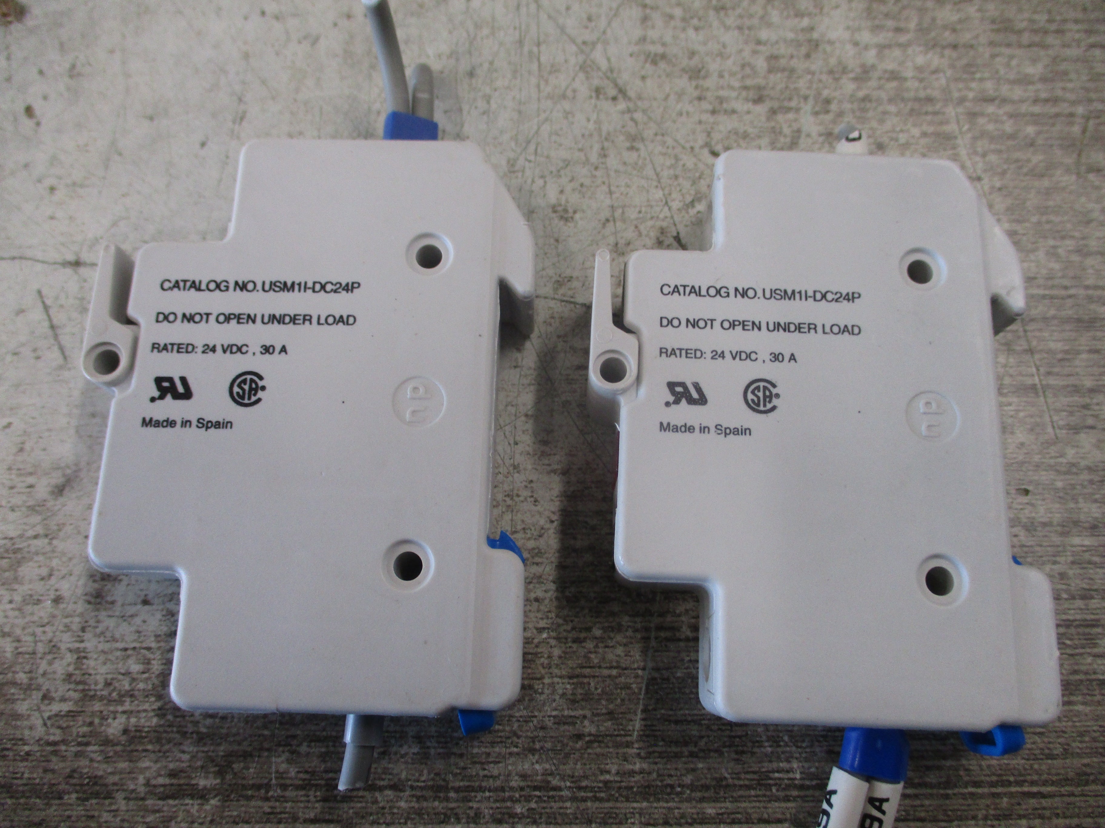 Gould Ultrasafe Fuseholder USM1I-DC24P 30A 24VDC 1P *Lot of 2* Used