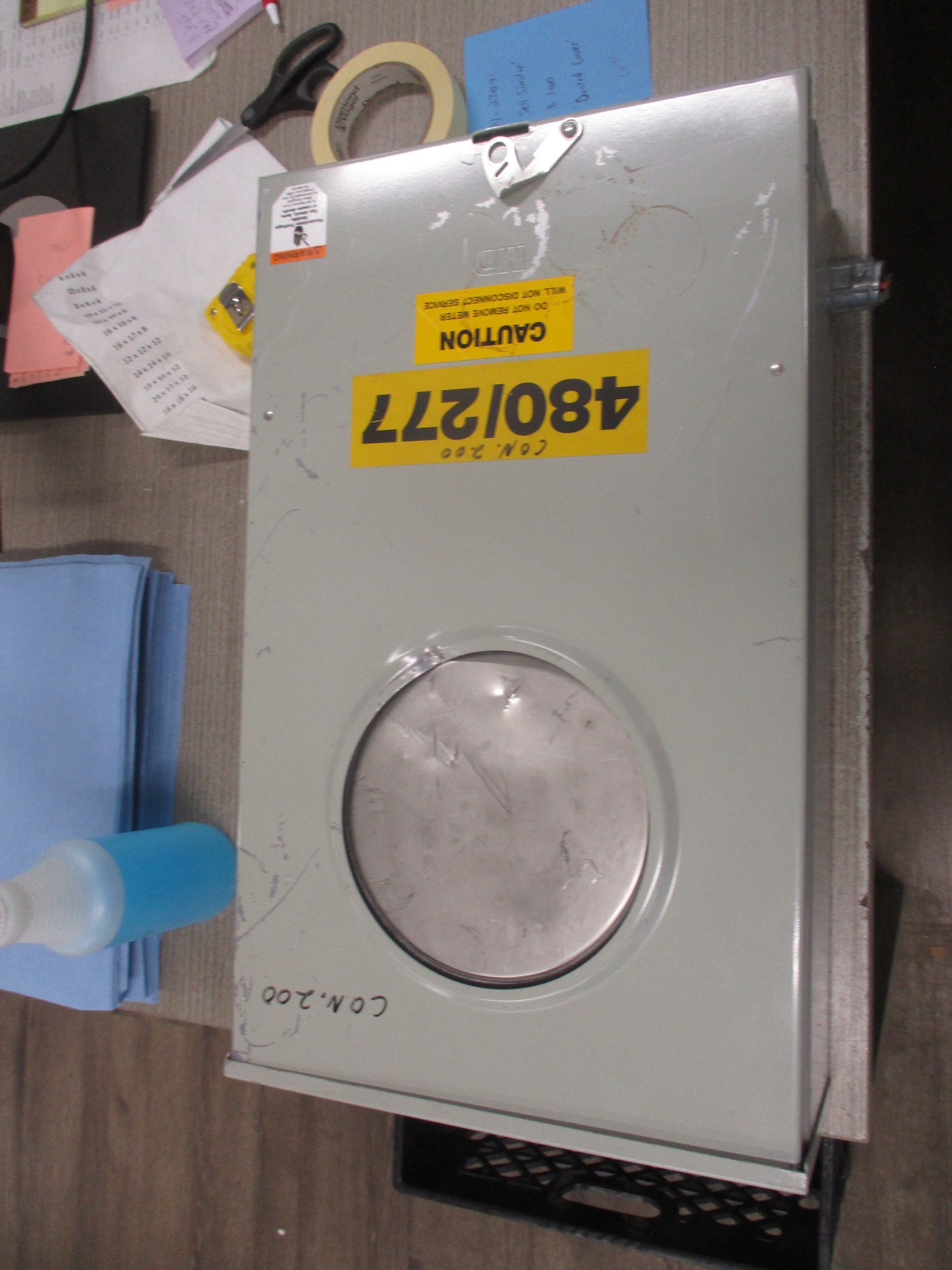 Meter Device Co. 3R Meter Socket 602U3010C13-086 30A 600V 3Ph 4W *Dented Cover*