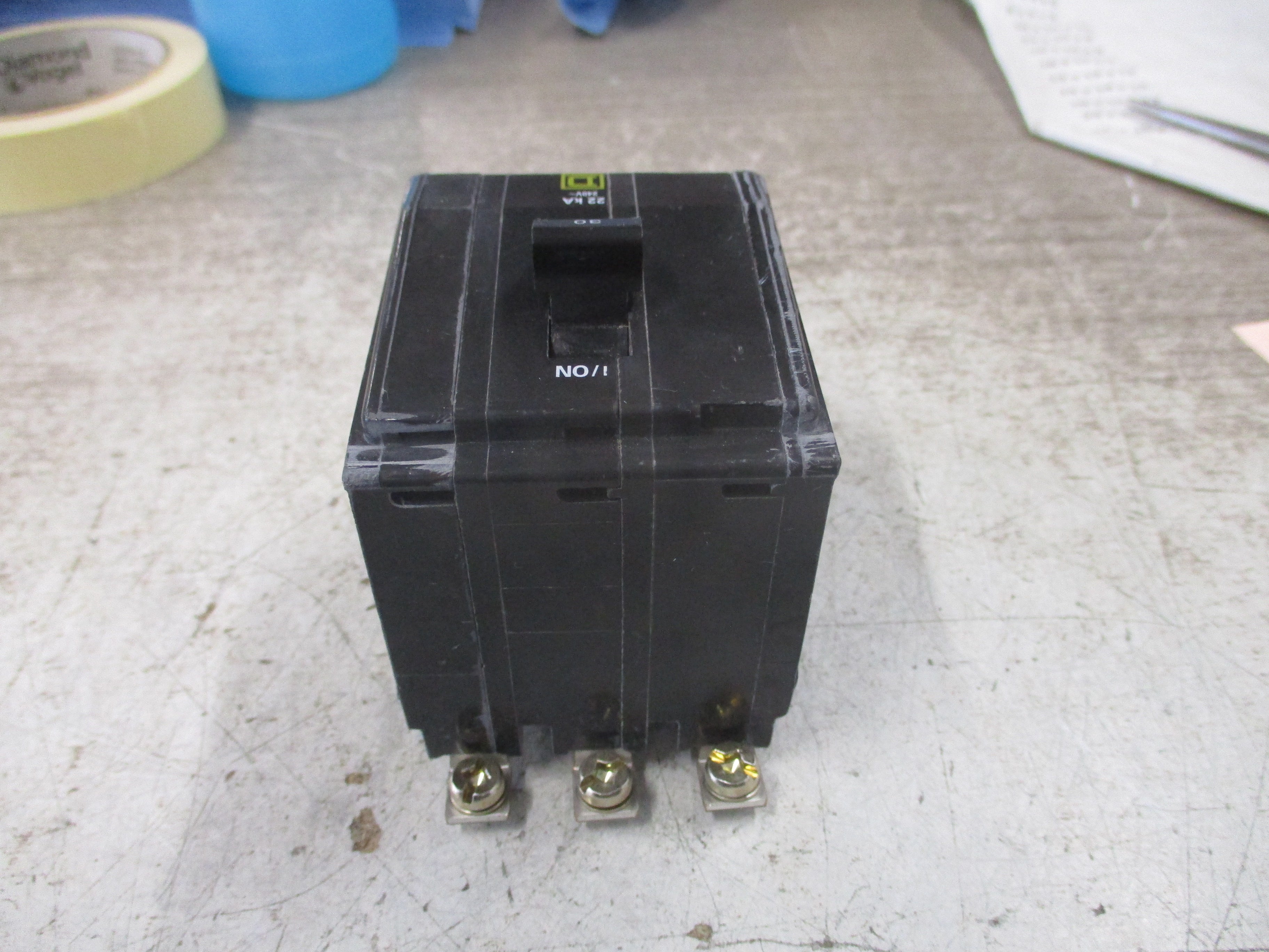 Square D Bolt-On Circuit Breaker QOB330VH 30A 240V 3P 22kA Used
