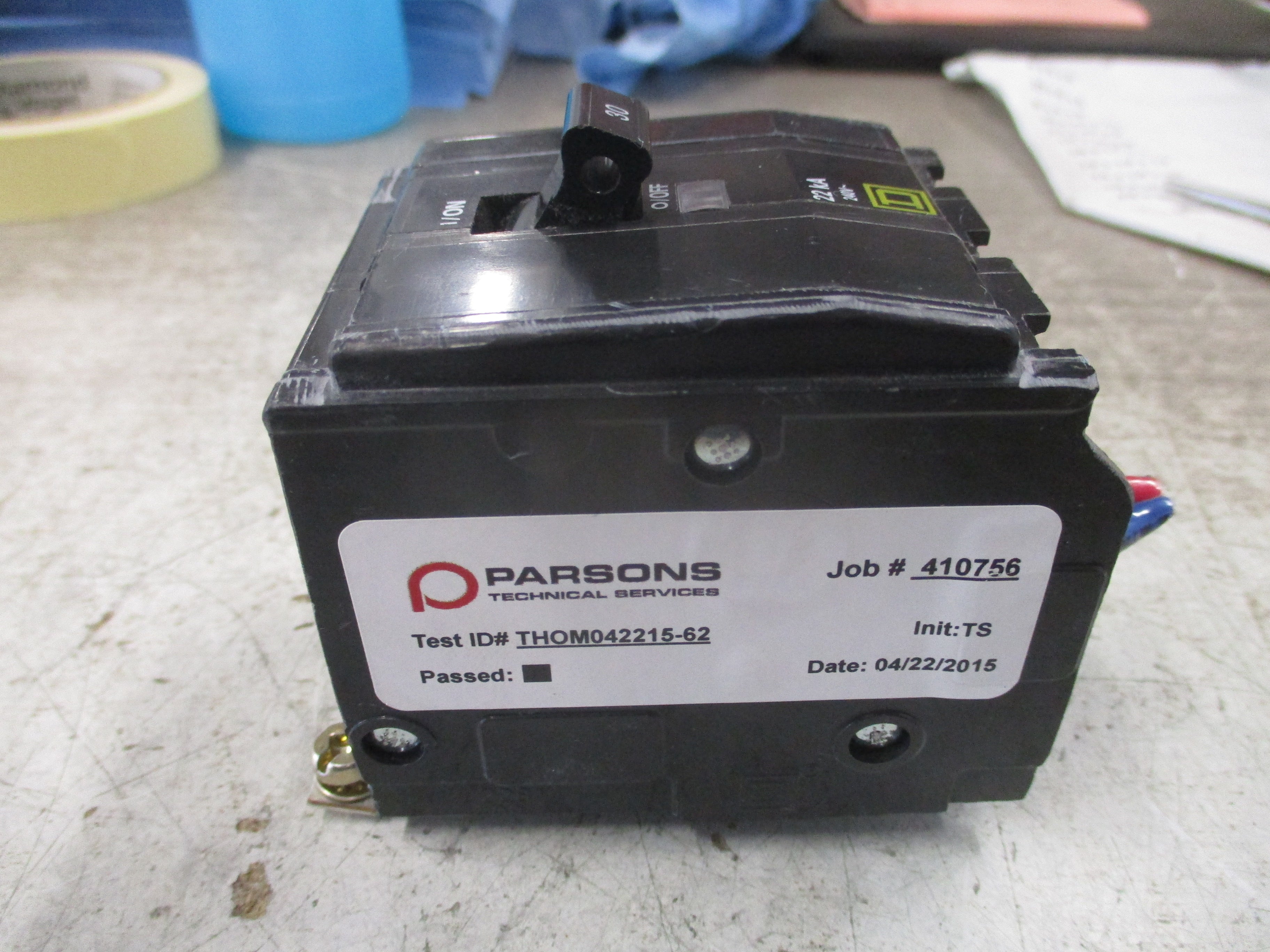 Square D Bolt-On Circuit Breaker QOB330VH 30A 240V 3P 22kA Used